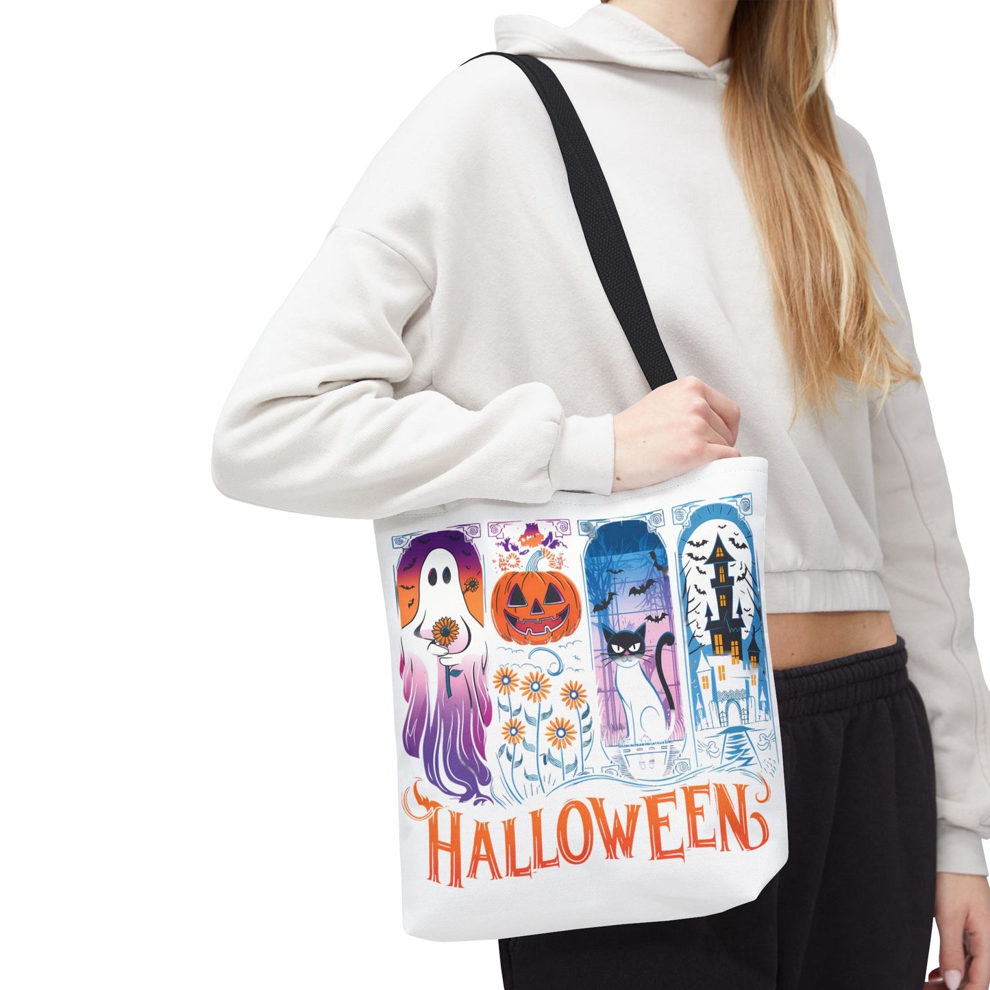 🎃 Haunted Halloween Tote Bag – Spooky Style with Autumn Vibes 👻