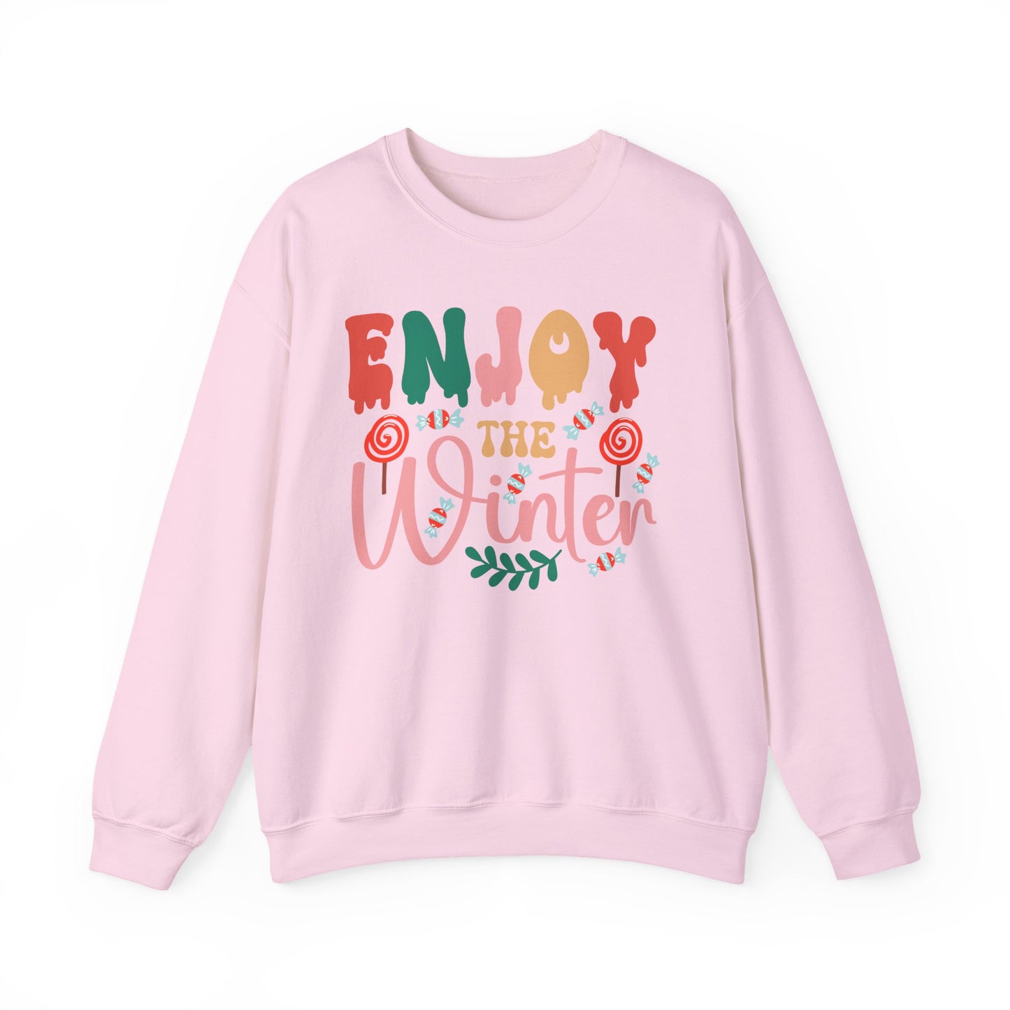 ❄️☕ Enjoy the Winter Sweatshirt – Cozy Snowflake & Cocoa Season Vibes 🧣✨