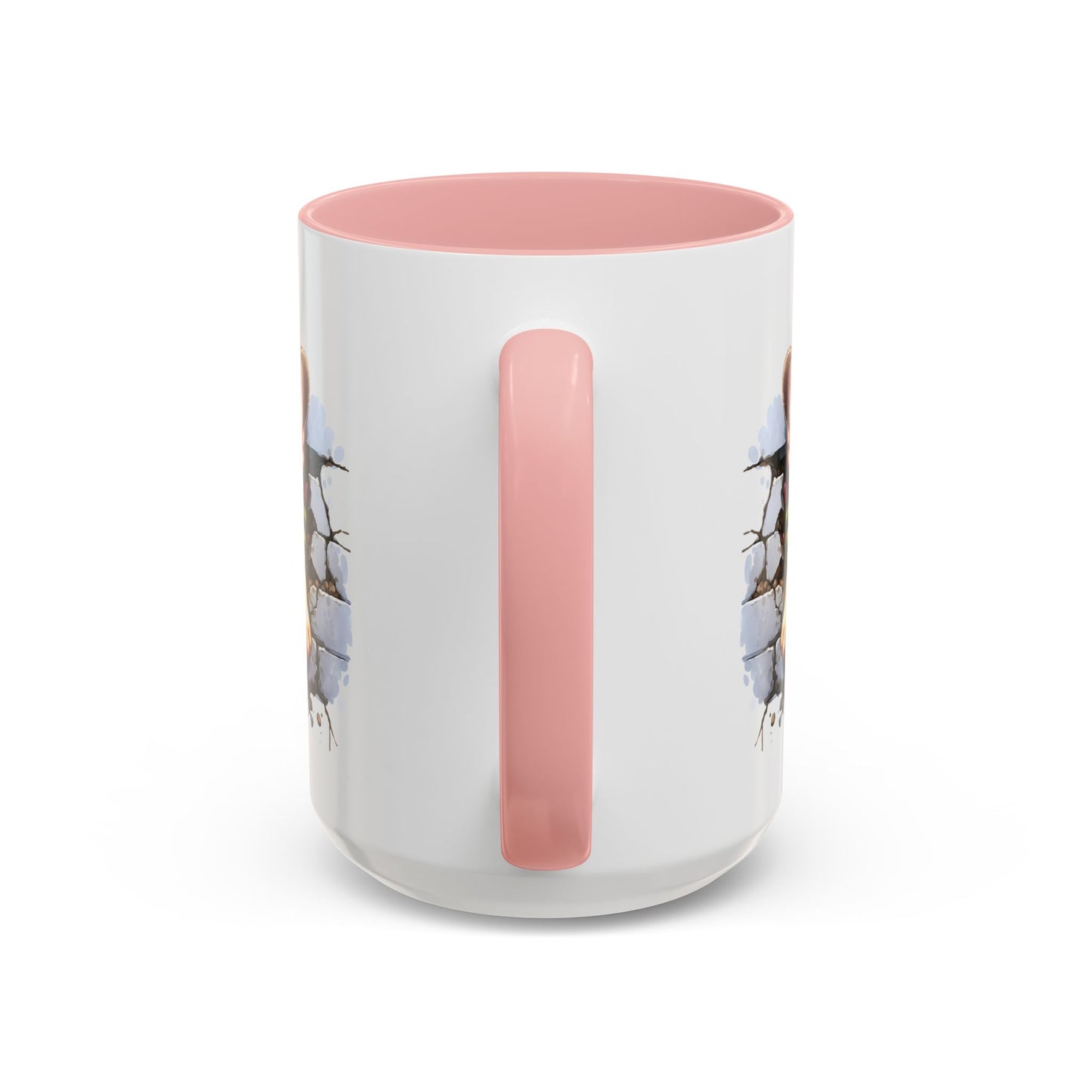 🐾☕ Tan French Bulldog Puppy Accent Mug – Sweet Peek-Through Pup Design ✨