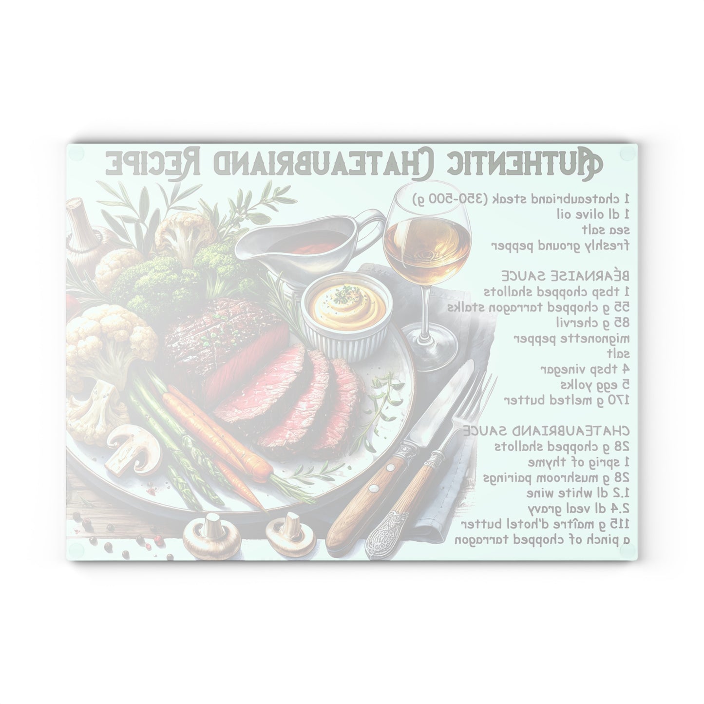🥩 Authentic Chateaubriand Recipe – Gourmet Steak Lover’s Cutting Board