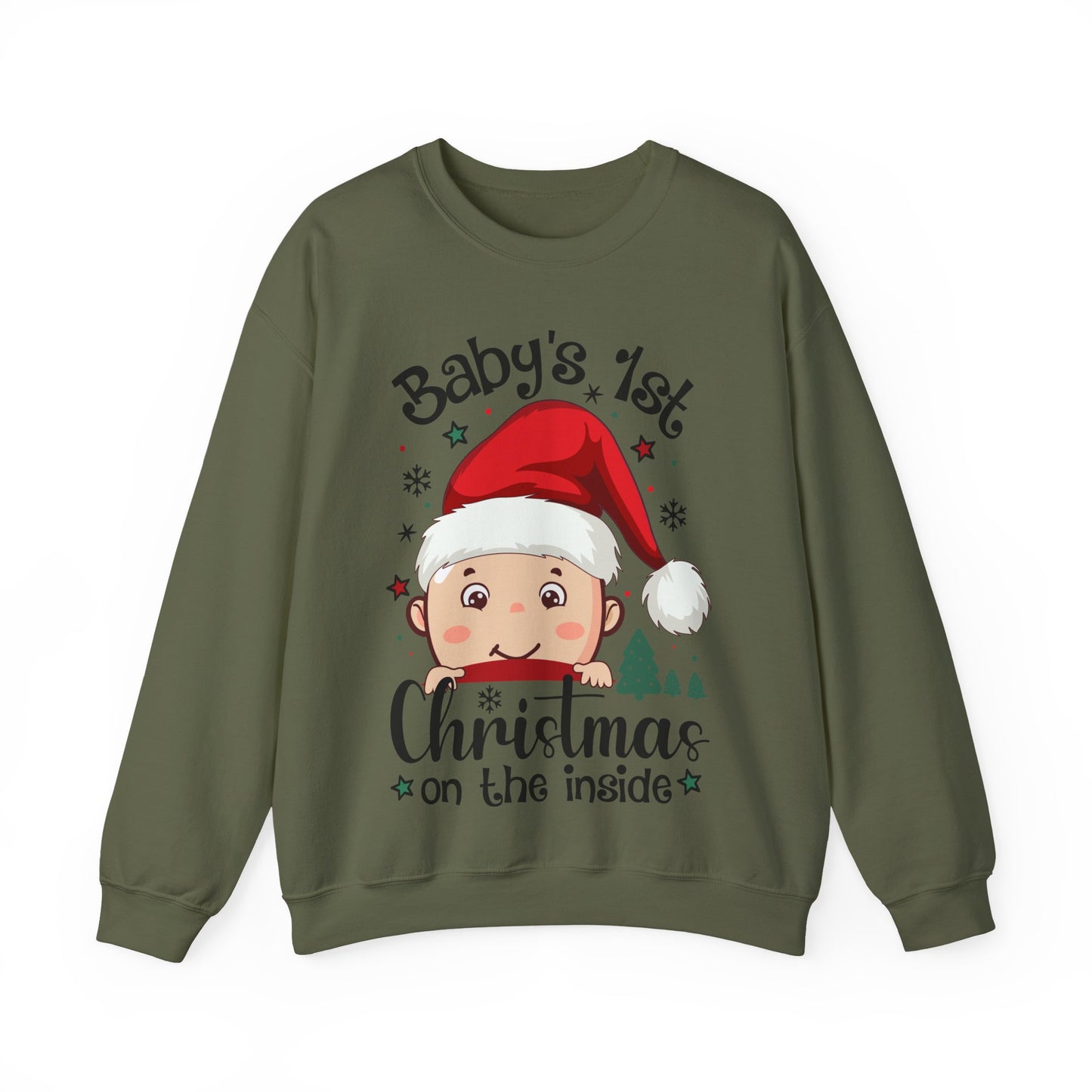 🎅🌲 Santa Baby Christmas Sweatshirt – Adorable Holiday Crewneck