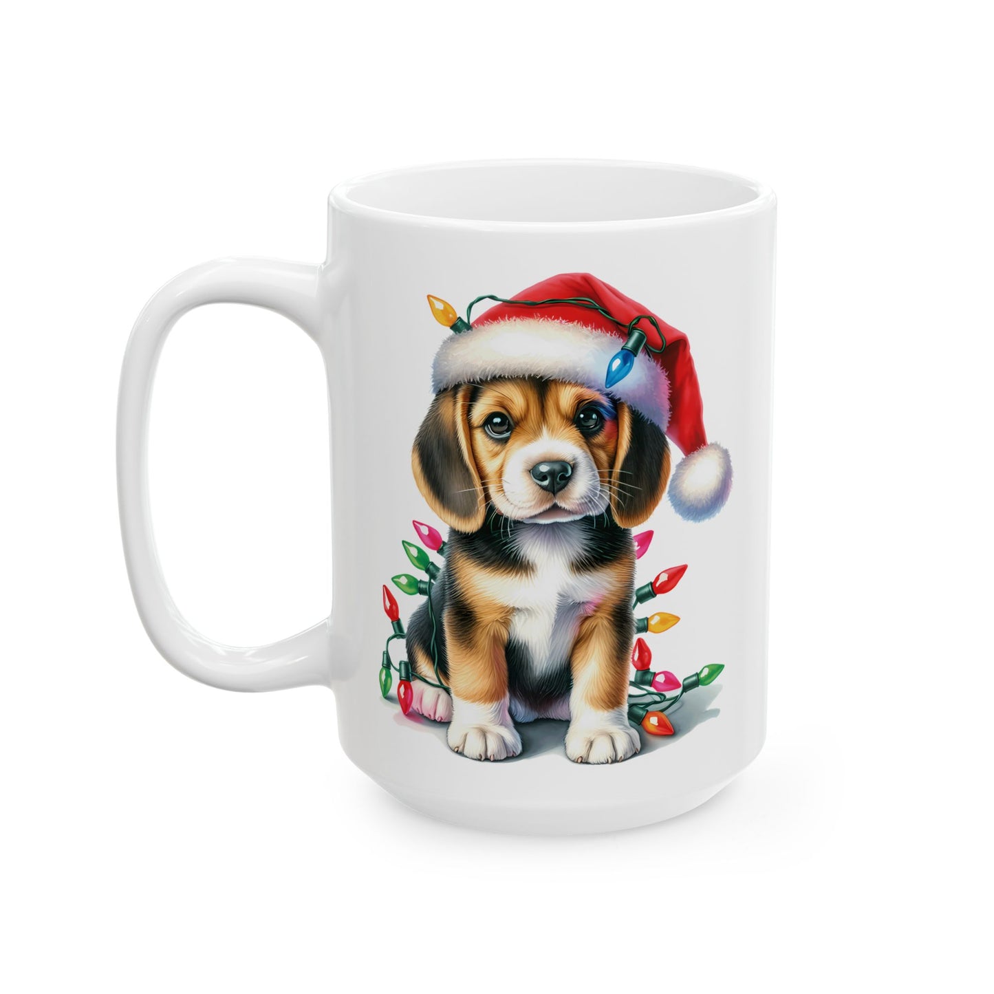 🎄 Beagle Christmas Mug – Holiday Joy with a Festive Hound 🐾