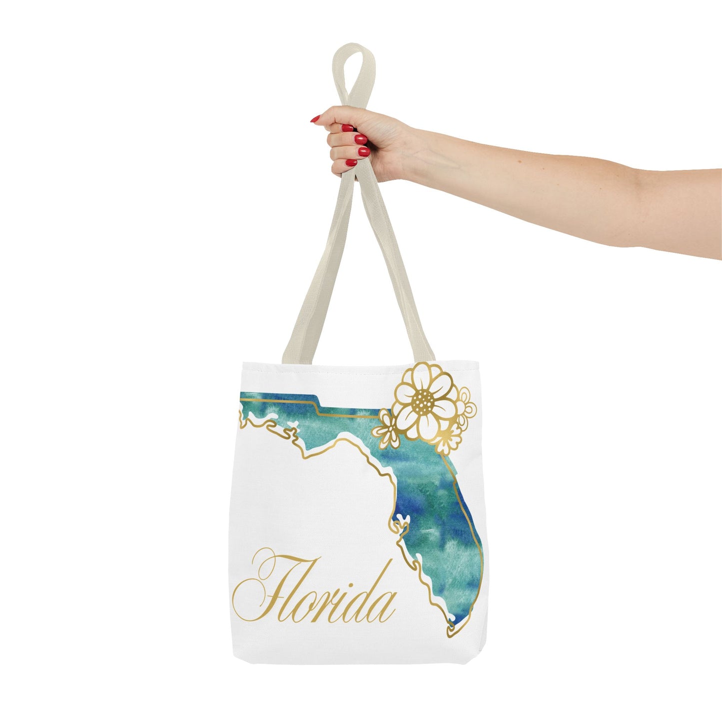 🌸 Florida State Floral Tote Bag – Elegant, Coastal & Practical 👜