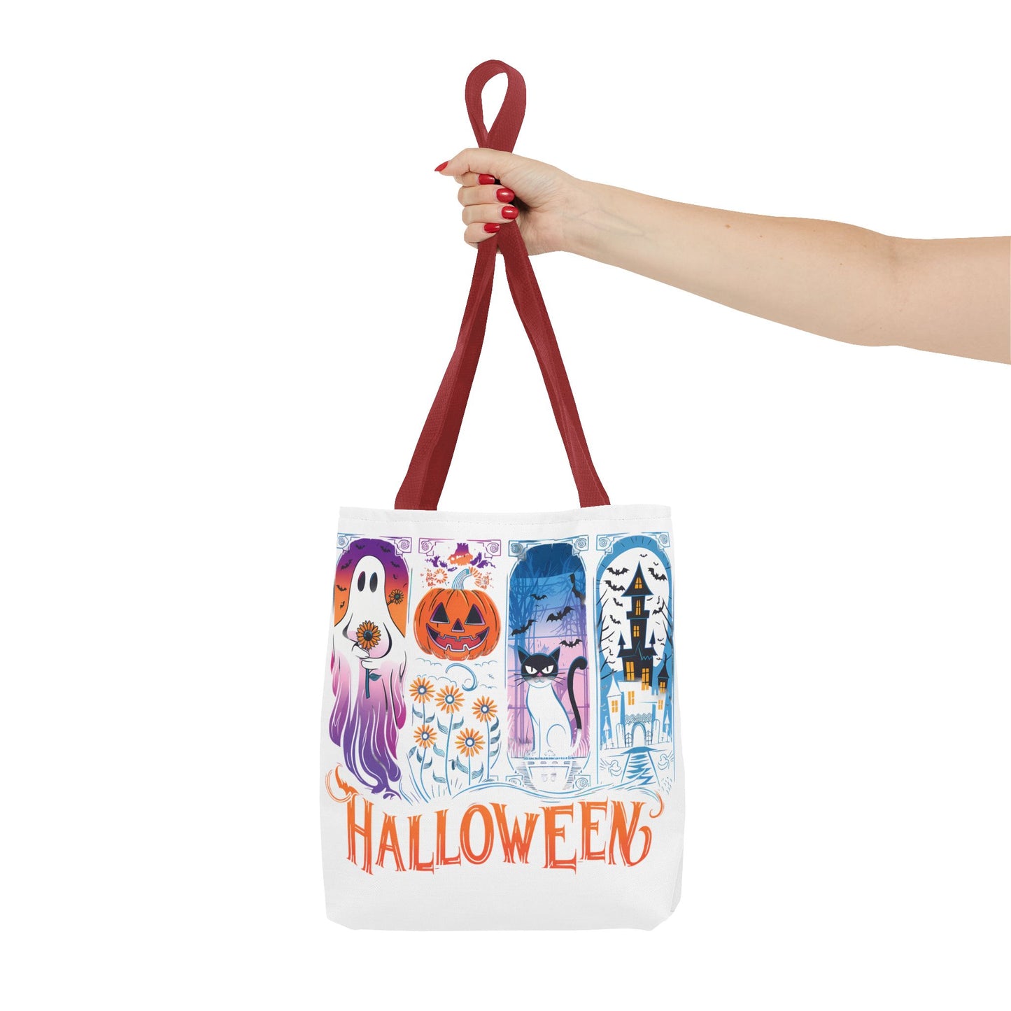 🎃 Haunted Halloween Tote Bag – Spooky Style with Autumn Vibes 👻