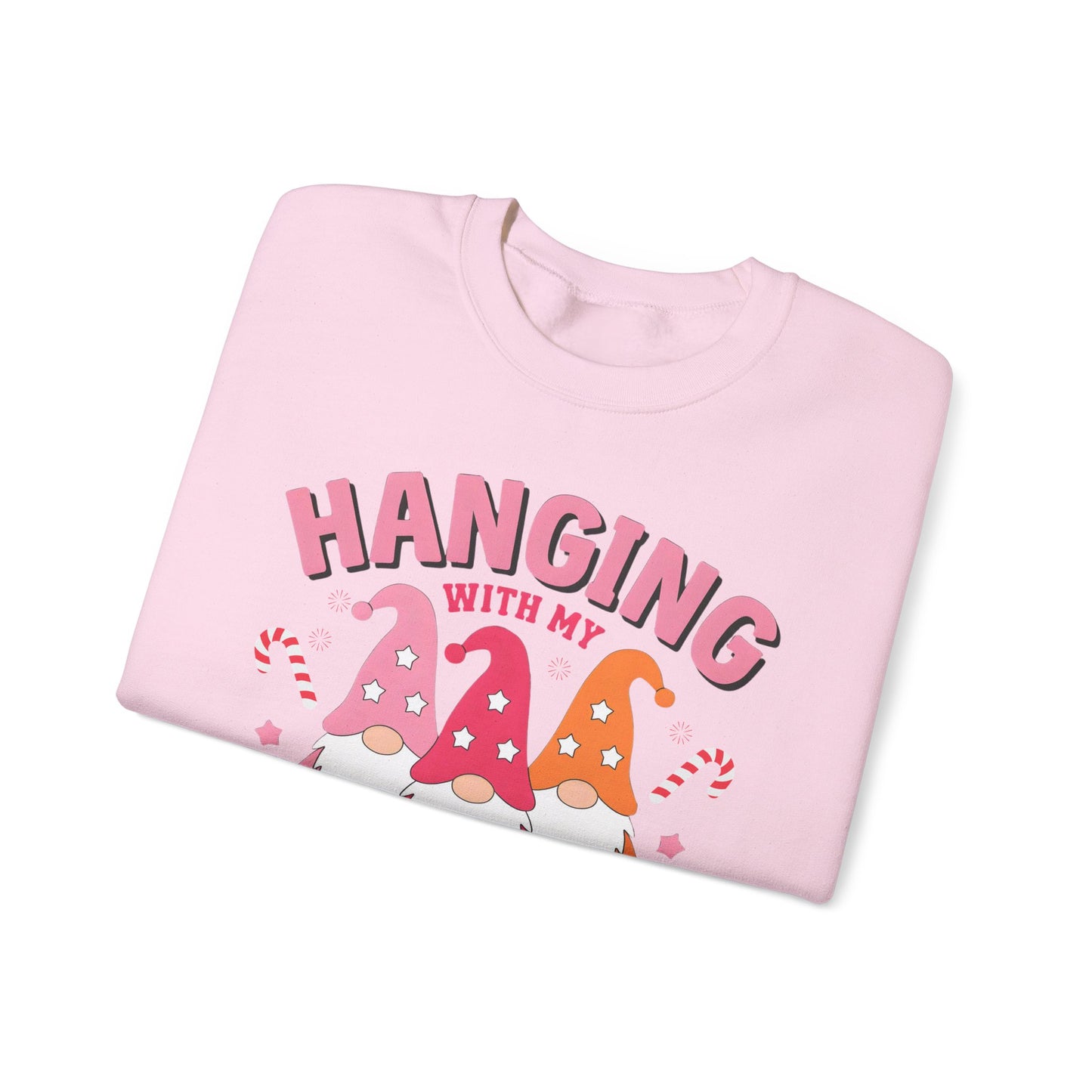 🎀 Hanging With My Gnomies Women’s Sweatshirt – Cute Holiday Matching Vibes