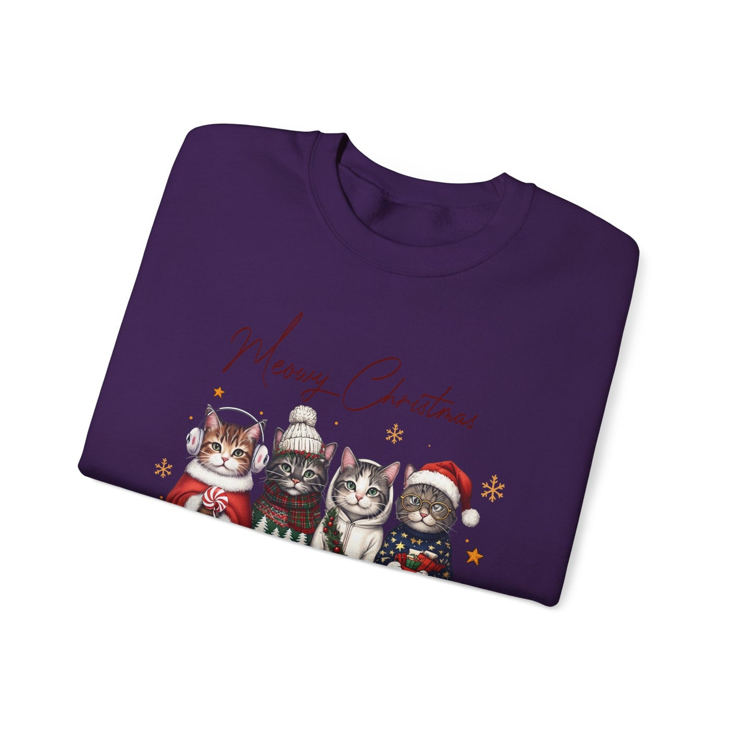 🐾✨ Meowy Christmas Sweatshirt – Festive Cats & Cozy Holiday Cheer 🎄🐱
