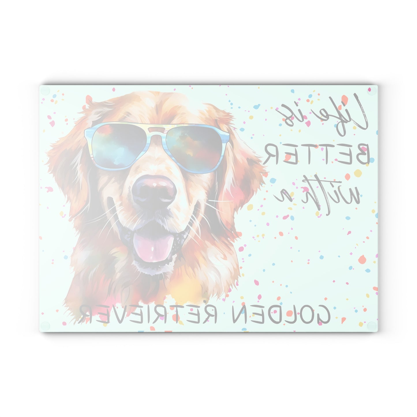 🐾 Golden Retriever Cutting Board – Sunny Smiles & Kitchen Style ☀️