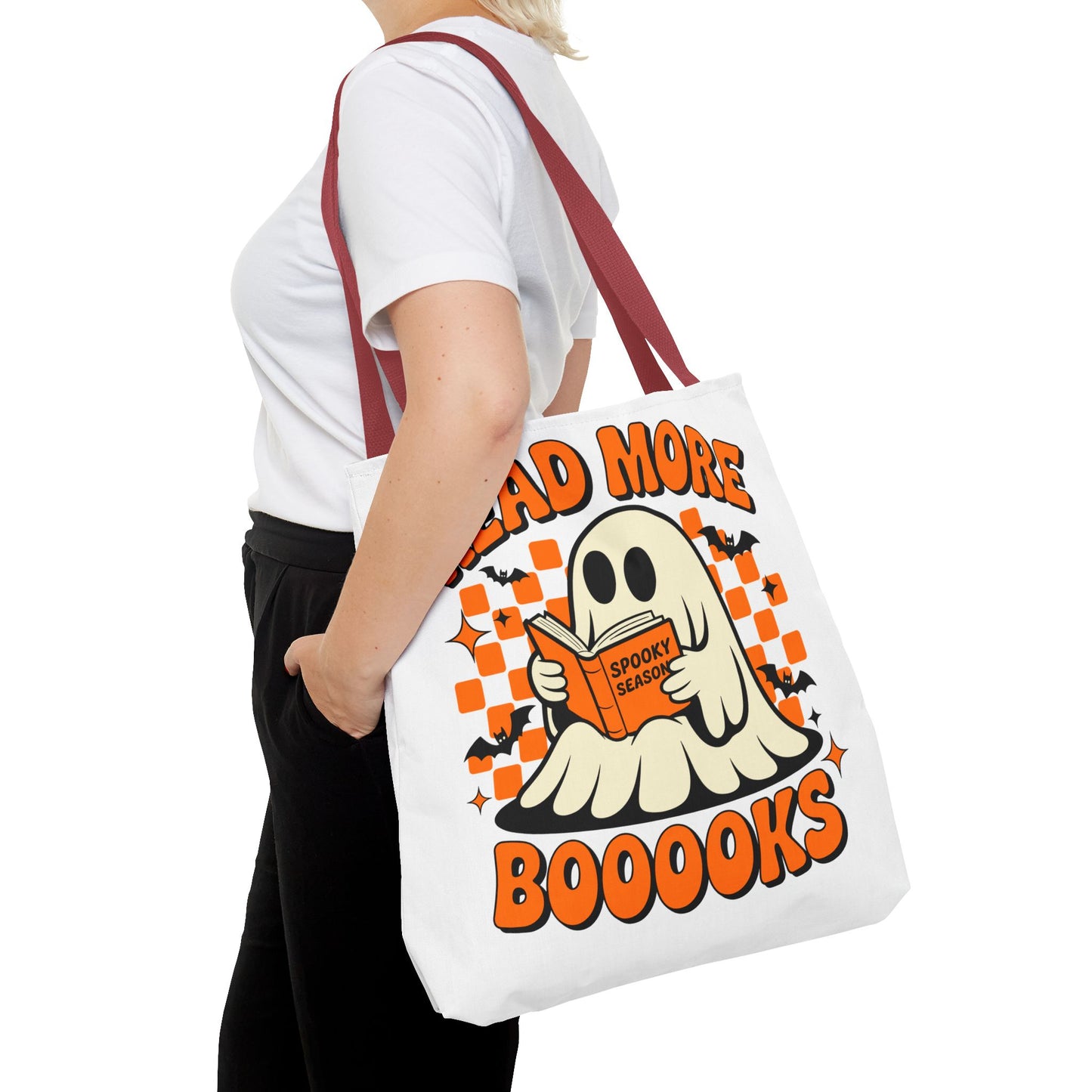 📚 Read More Booooks Halloween Tote Bag – Spooky Reads in Style 👻👜