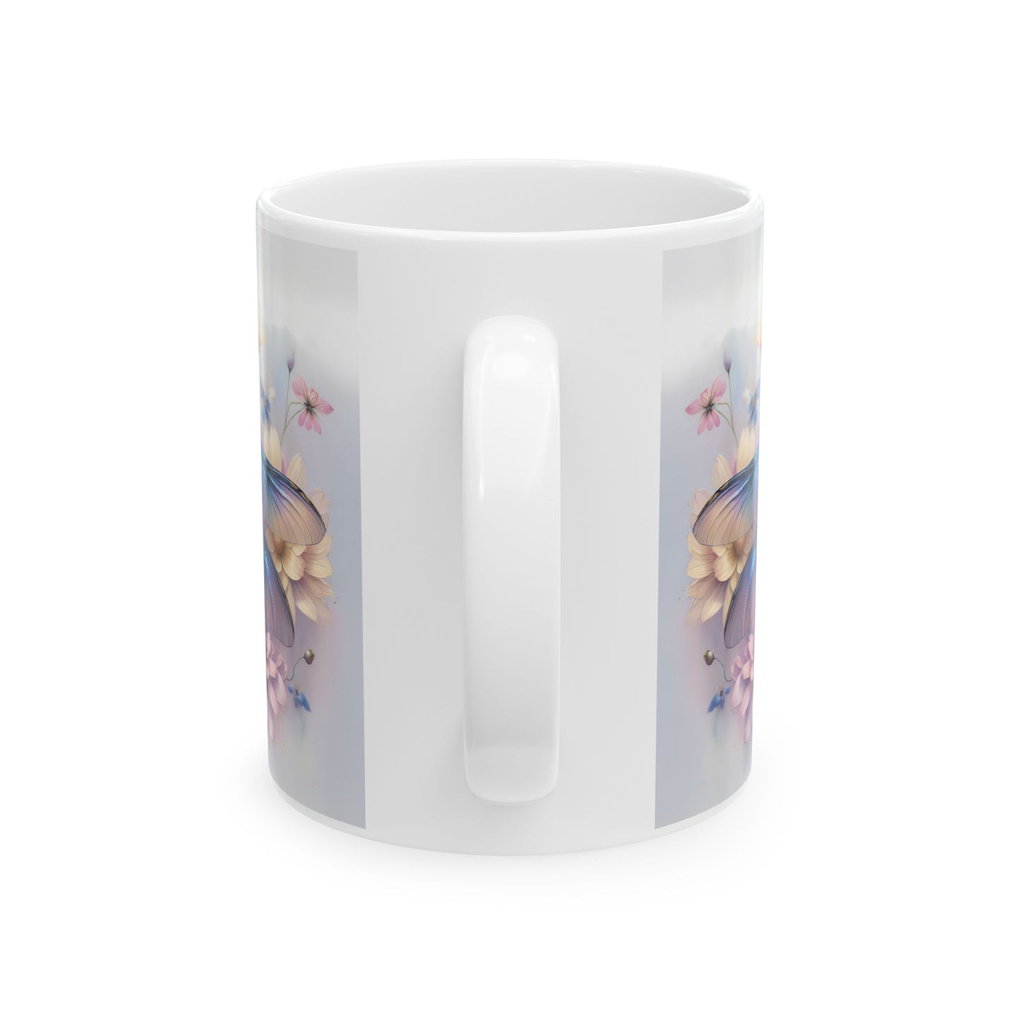 🧚‍♀️ Sueños de Libélula Pastel – Elegante envoltorio floral para taza de café ☕