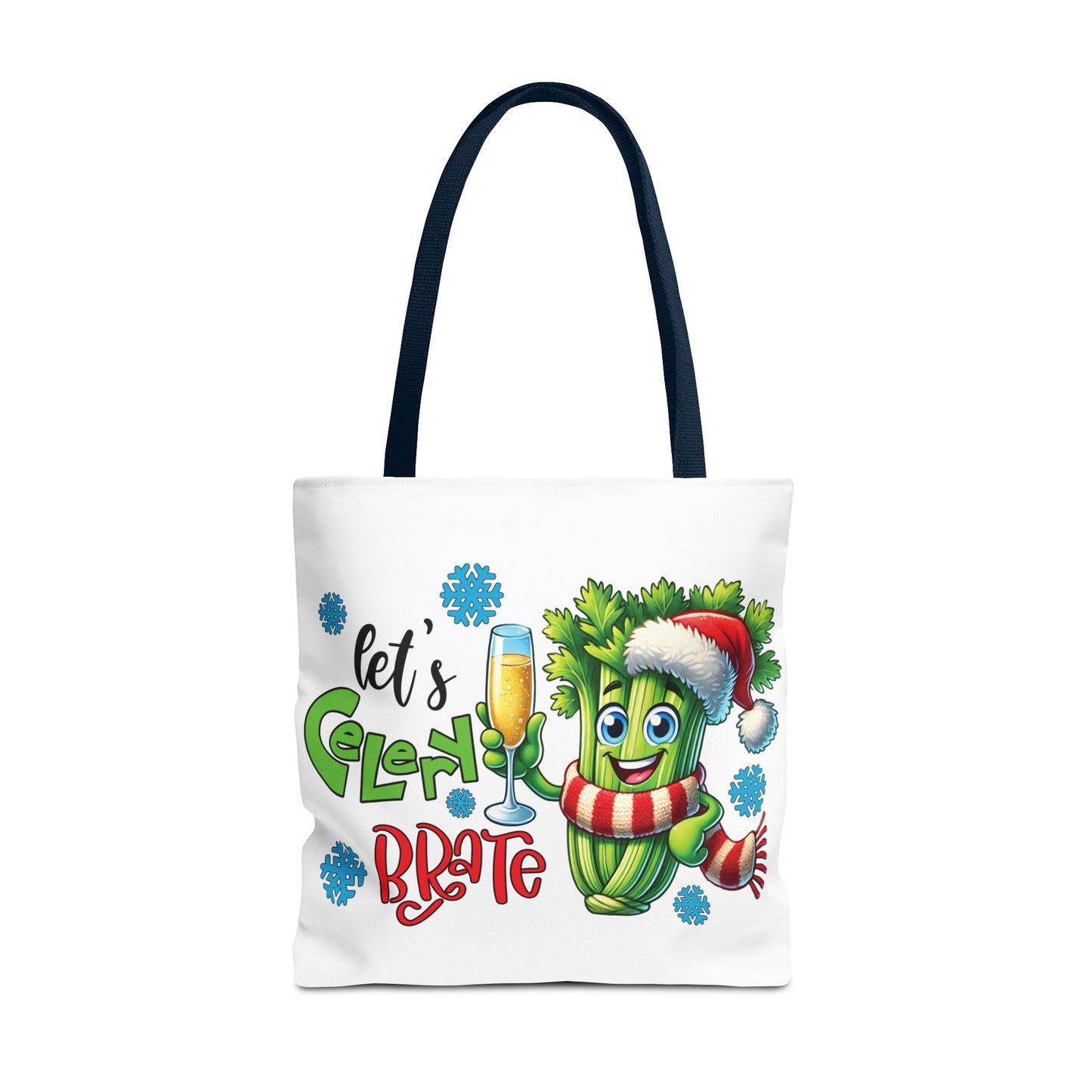 🥂 Let’s Celery-brate Christmas Tote Bag – Fun, Festive & Eco-Friendly 🎄