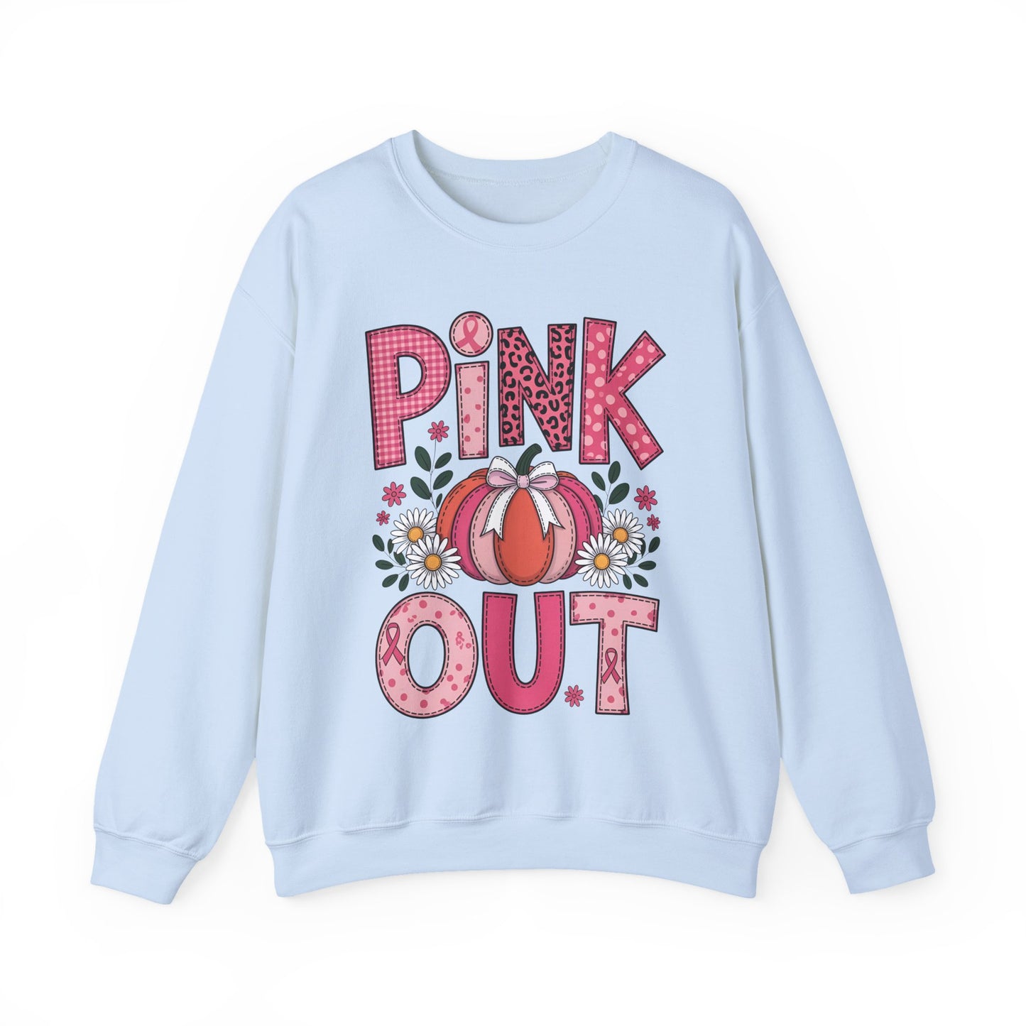 🎃🎀 Pink Out Pumpkin Sweatshirt – Fall Breast Cancer Awareness