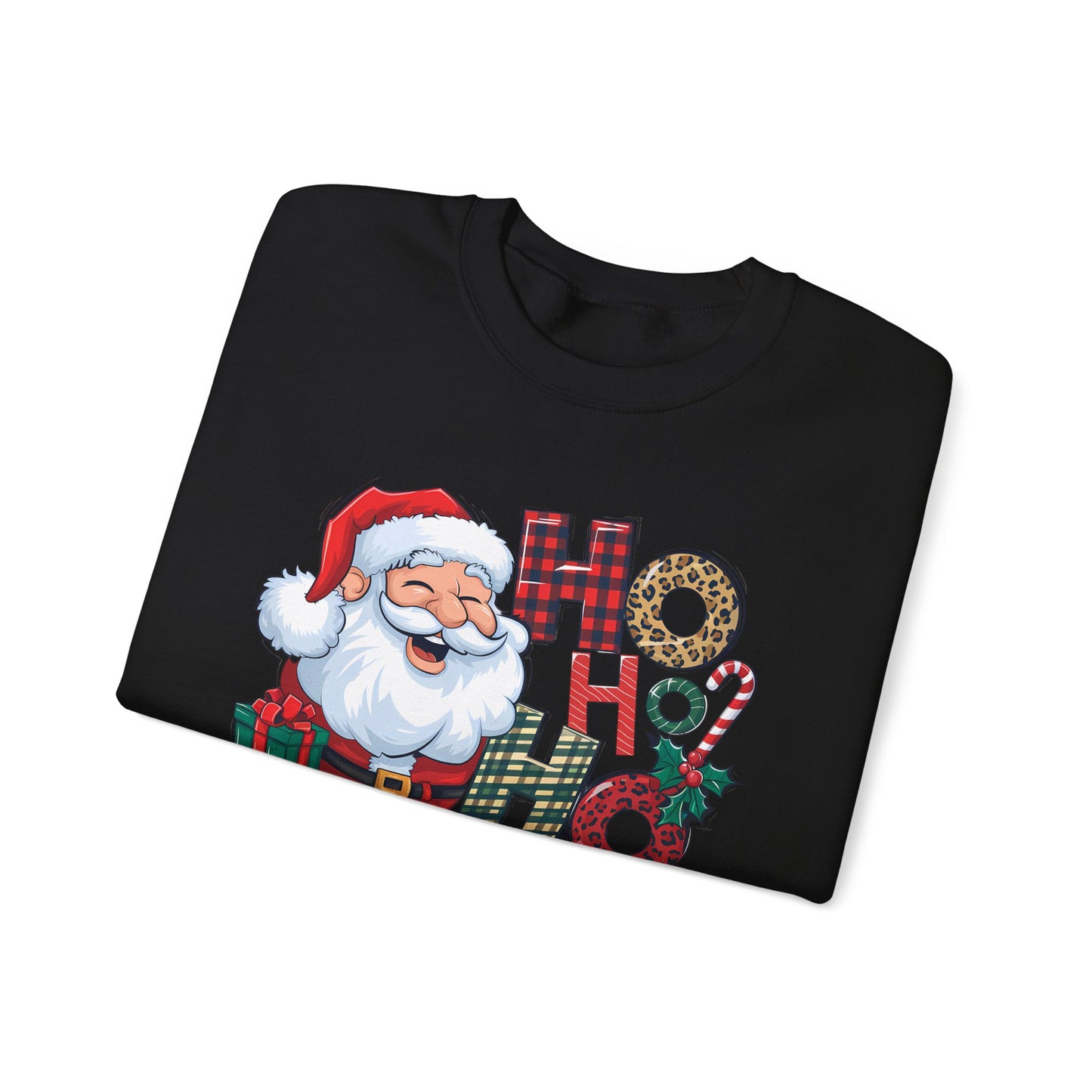🎅✨ HO HO HO Santa Sweatshirt – Classic Holiday Cheer 🎄🎁