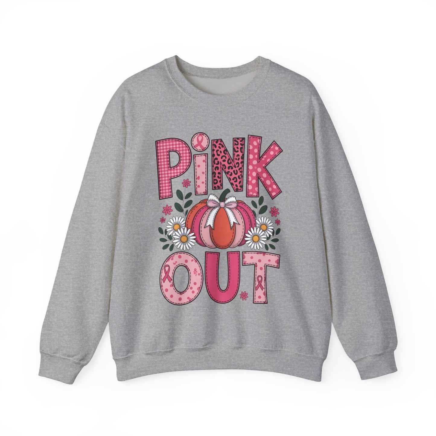 🎃🎀 Pink Out Pumpkin Sweatshirt – Fall Breast Cancer Awareness