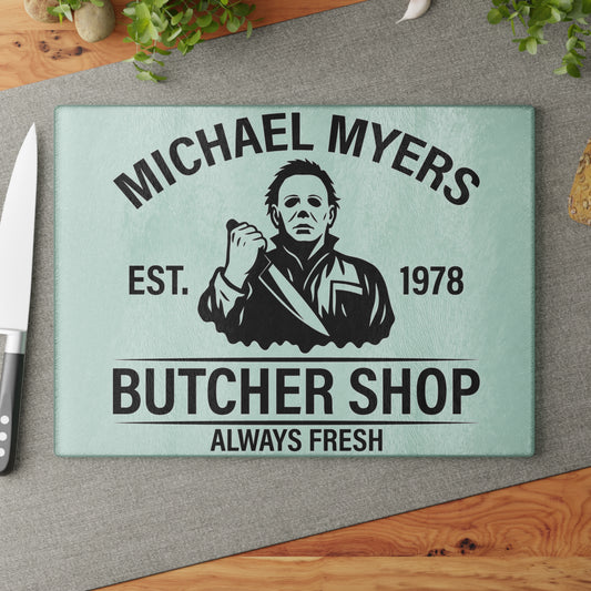 🔪 Horror Butcher Shop Cutting Board – Always Fresh Kitchen Decor 🖤