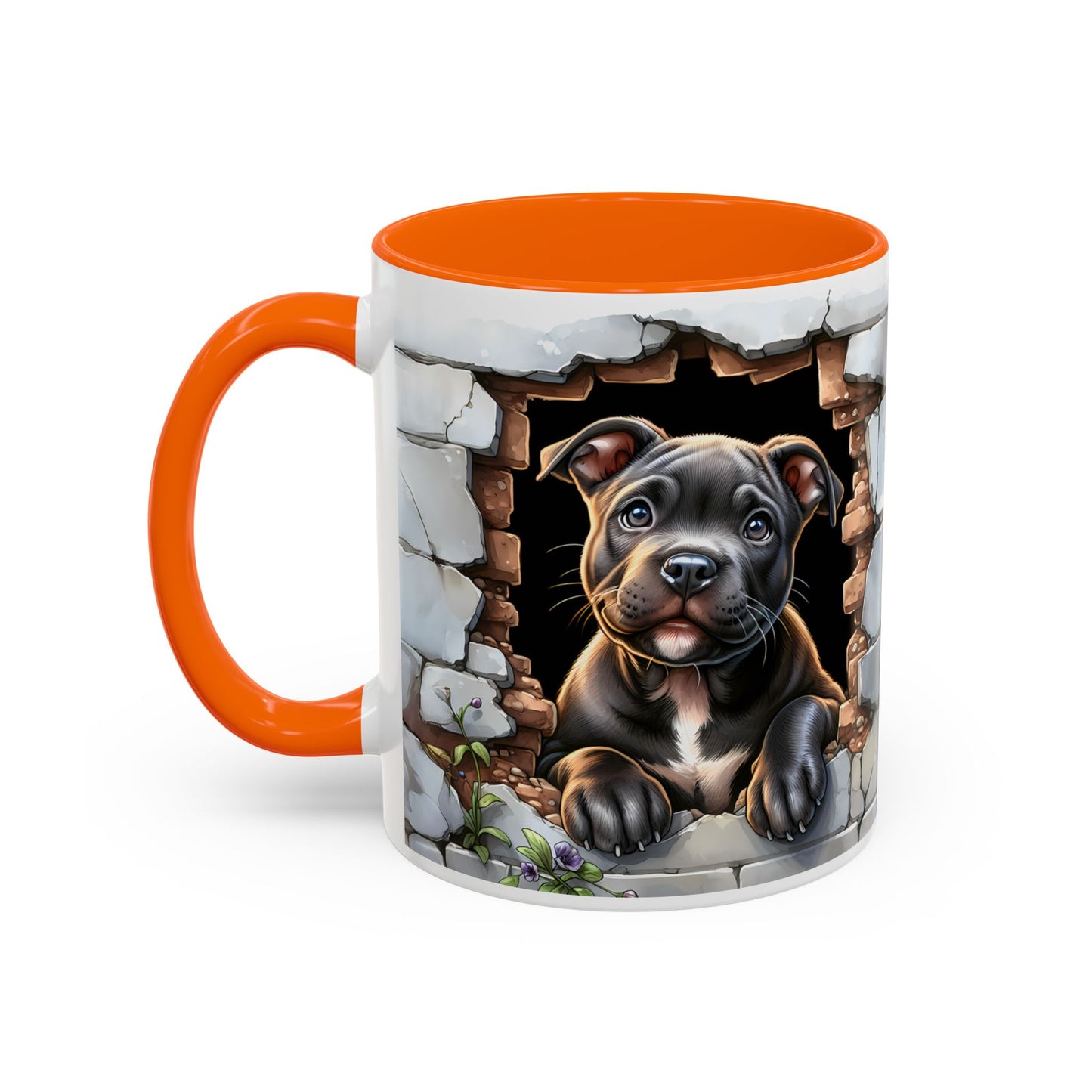 🐶☕ Pit Bull Puppy Accent Mug – Cute Breakthrough Pup Design ✨