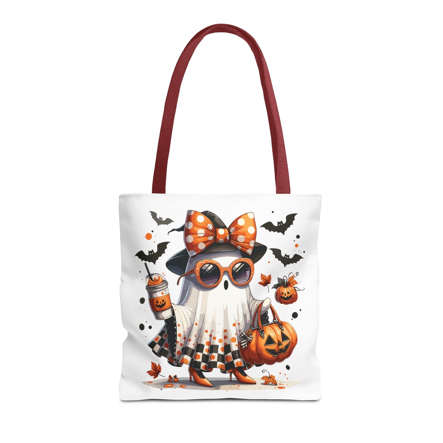 🧡 Chic Ghost Halloween Tote Bag – Sassy, Stylish & Spook-tacular 👻🎃