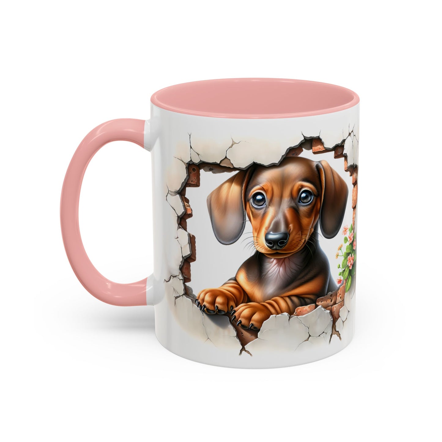 🐾🌭 Dachshund Puppy Accent Mug – Adorable Doxie Coffee Cup ☕❤️
