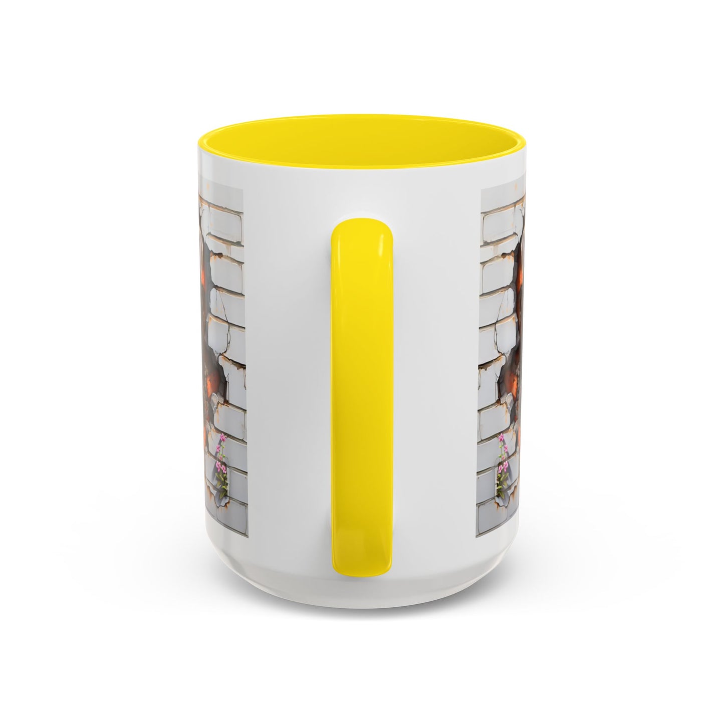 🎀🐶 Schnauzer Puppy Accent Mug – Cute Peek-Through Dog Design for Animal Lovers ☕💖