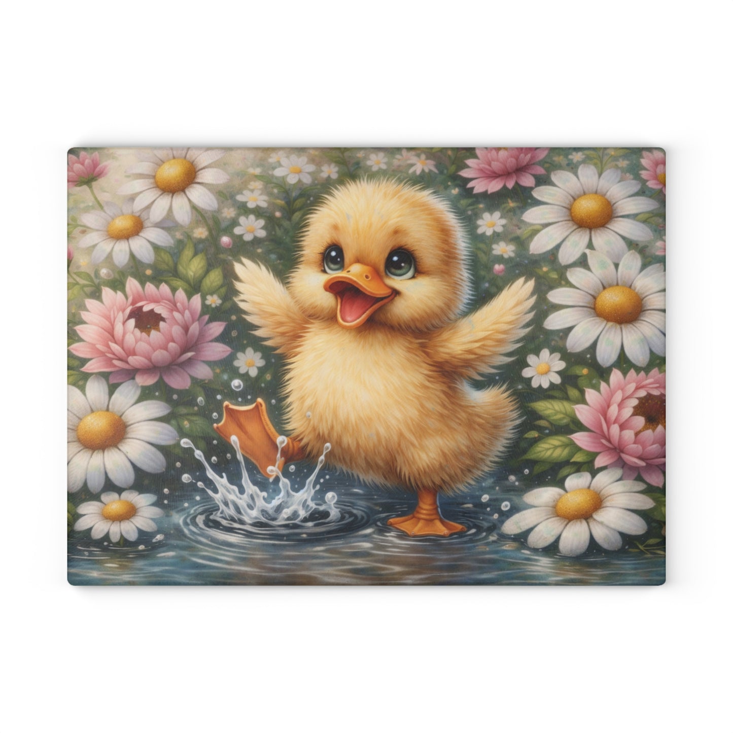 Cheerful Duckling Cutting Board – Playful Springtime Charm for Your Kitchen