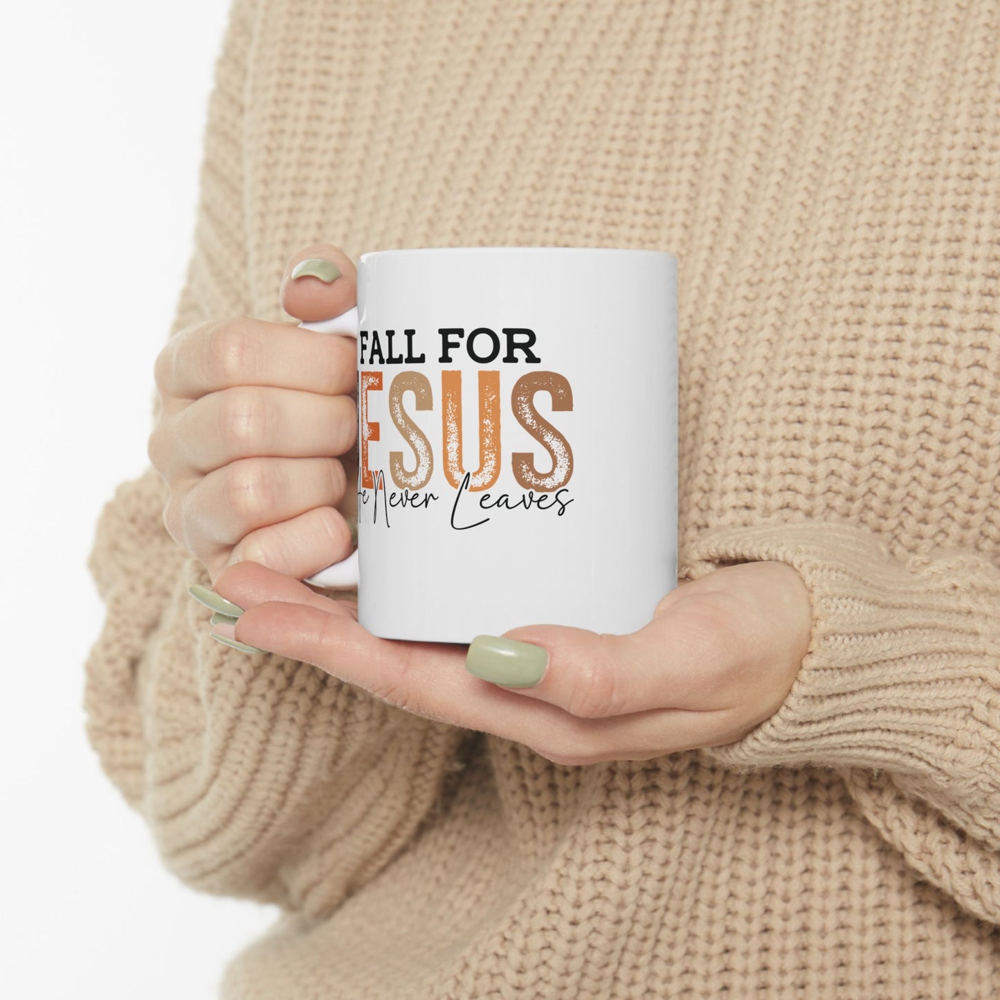 🍂✝️ Fall for Jesus Mug – Faith & Autumn Coffee Cup ☕🍁