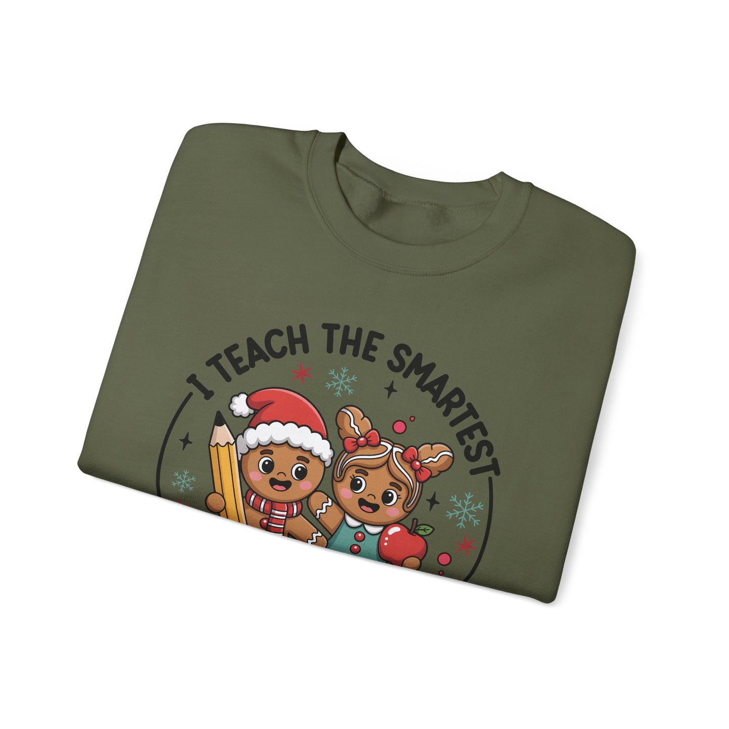 🍪✏️ Smartest Cookies Teacher Sweatshirt – Cute Gingerbread Classroom Vibes 🍎❄️