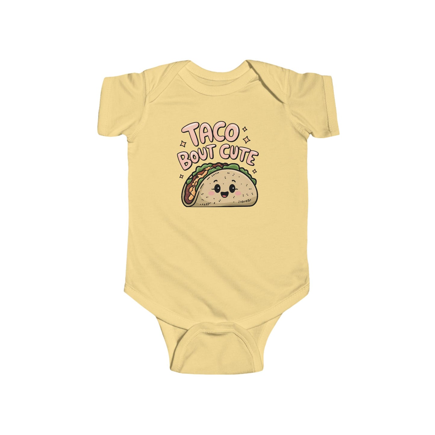 Taco ’Bout Cute Baby Onesie – Adorable Foodie Outfit for Your Little Snack! 🌮💛