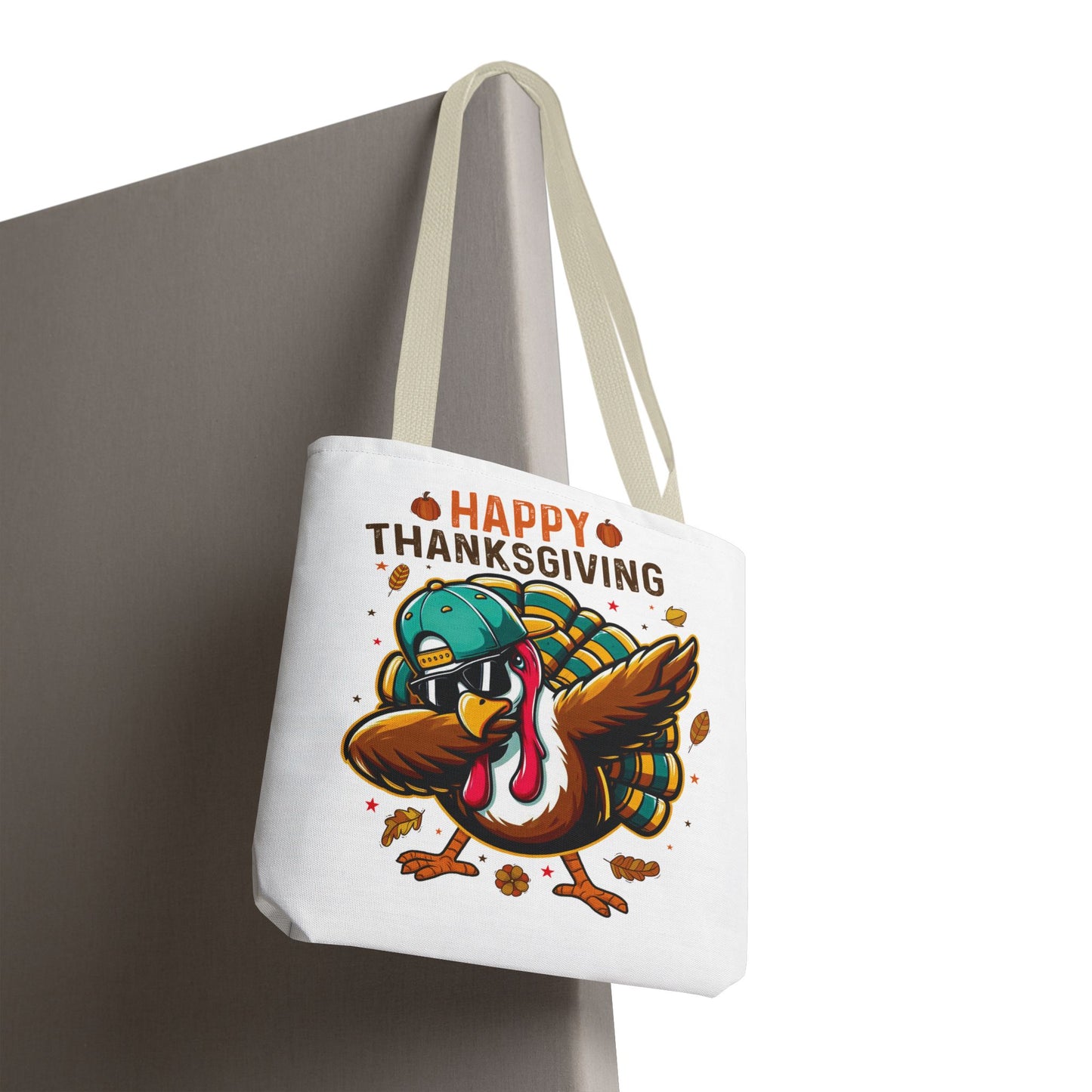 🦃 Dabbing Turkey Tote Bag – Thanksgiving Swagger with Holiday Humor