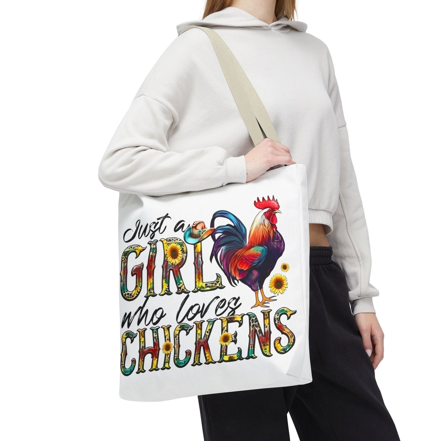 🐔 Solo una chica que ama las gallinas: Bolsa de tela estilo granja para amantes de las gallinas