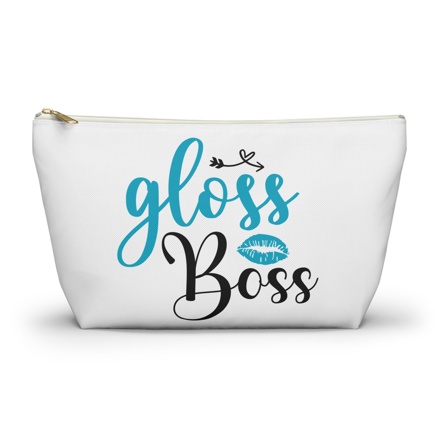 Accessory Pouch – "Gloss Boss" Teal Makeup Bag