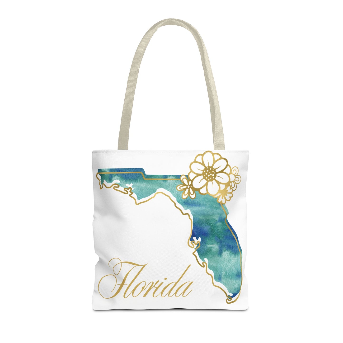 🌸 Florida State Floral Tote Bag – Elegant, Coastal & Practical 👜