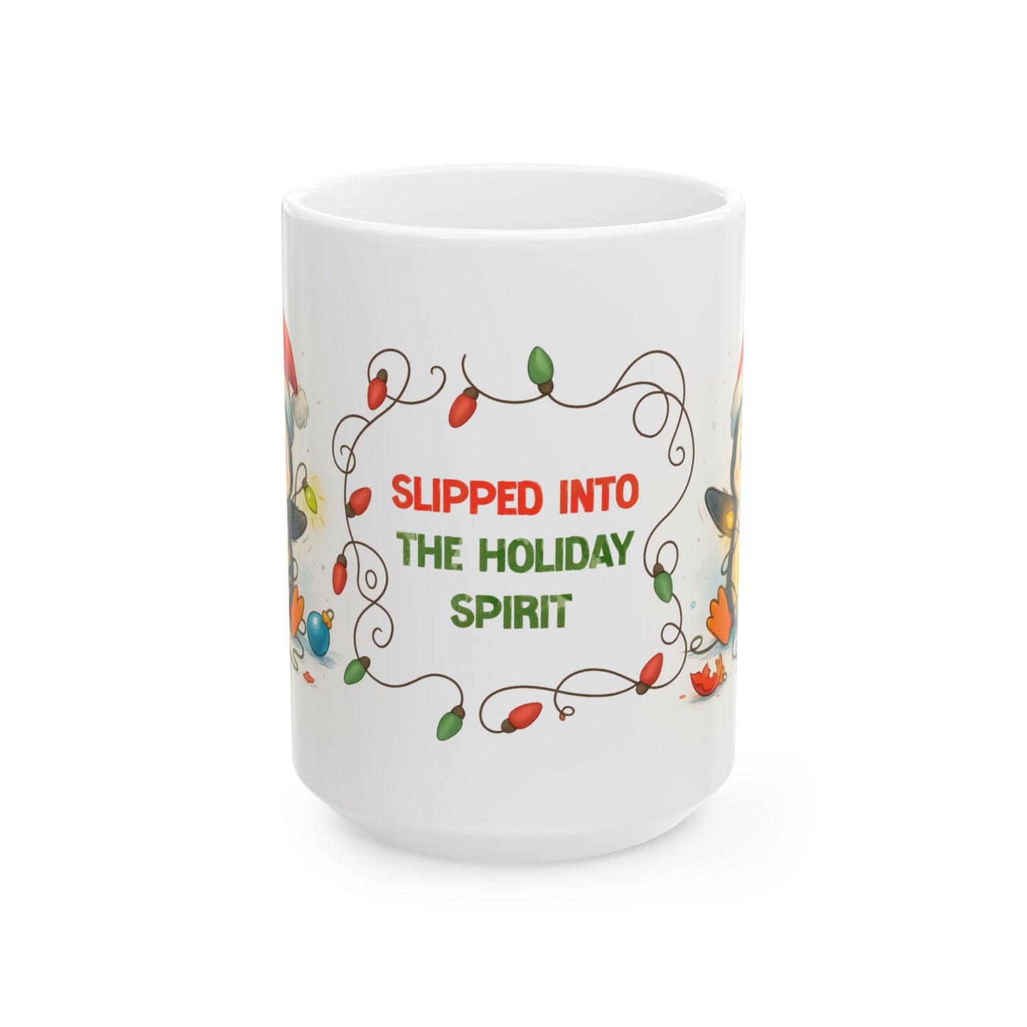 🐧🎄 Slipped Into the Holiday Spirit Penguin Mug – Cute Christmas Coffee Cup ✨☕