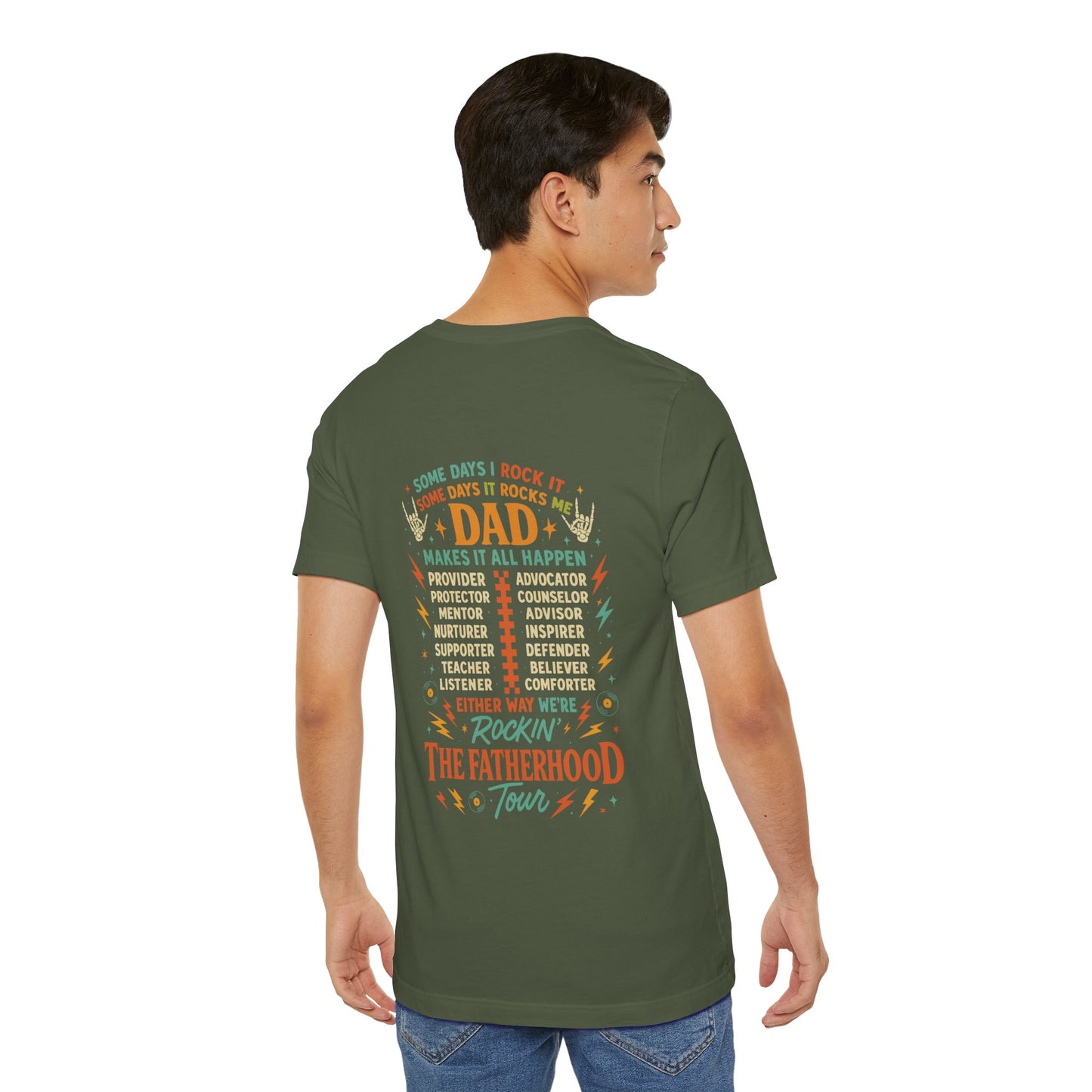 🎤 DAD TOUR – Camiseta divertida para papá inspirada en un concierto