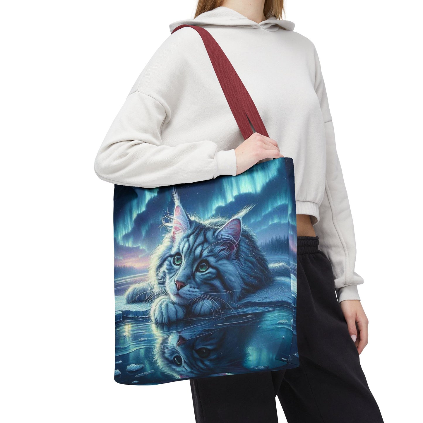 Bolso de mano Majestic Maine Coon Cat: duradero, elegante y reutilizable, ideal para amantes de los gatos, dueños de mascotas, para ir de compras, leer libros y para uso diario.
