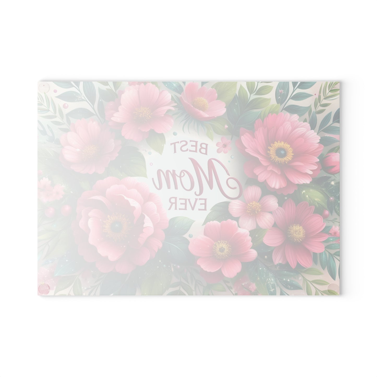 🌸 Best Mom Ever Floral Cutting Board – Elegant Gift for Her 🌼