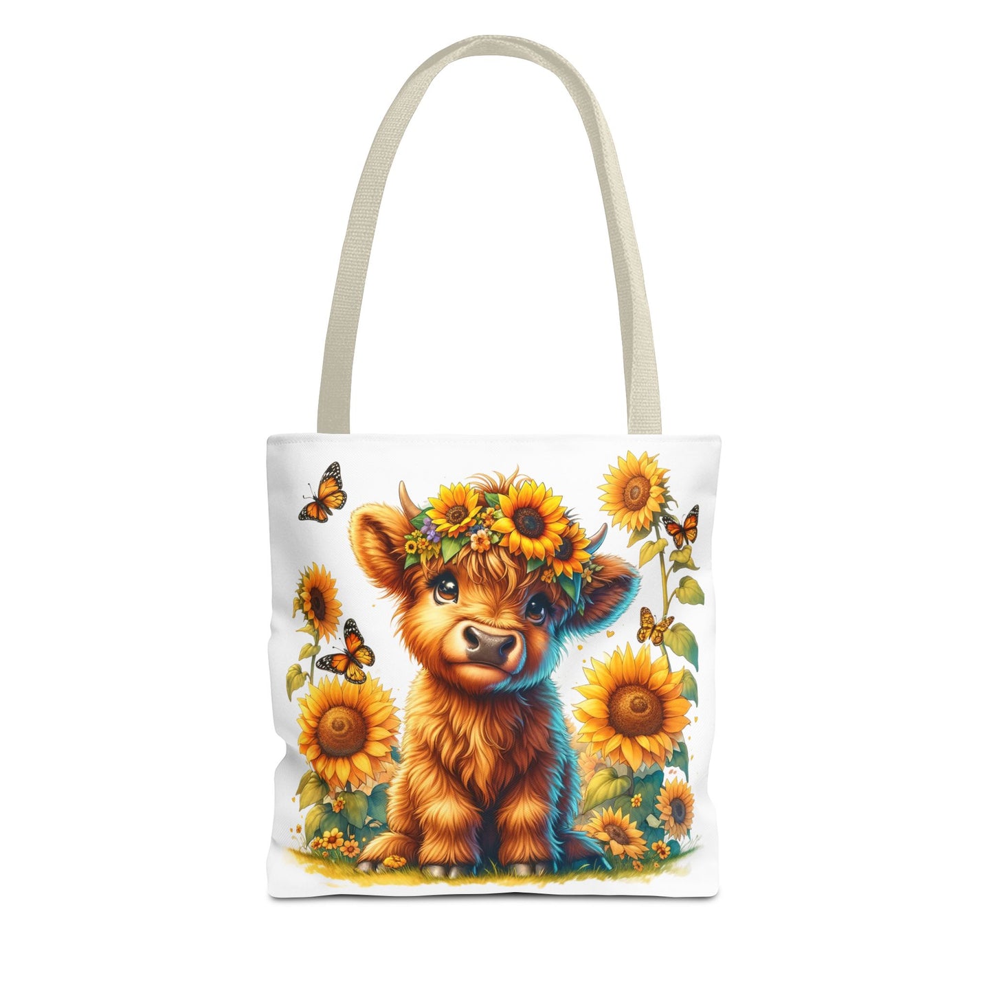 Bolsa de mano de vaca de las Tierras Altas: estética rústica de granja, bolsa de compras reutilizable con un toque rústico y chic, regalo inspirado en la naturaleza para amantes de los animales.