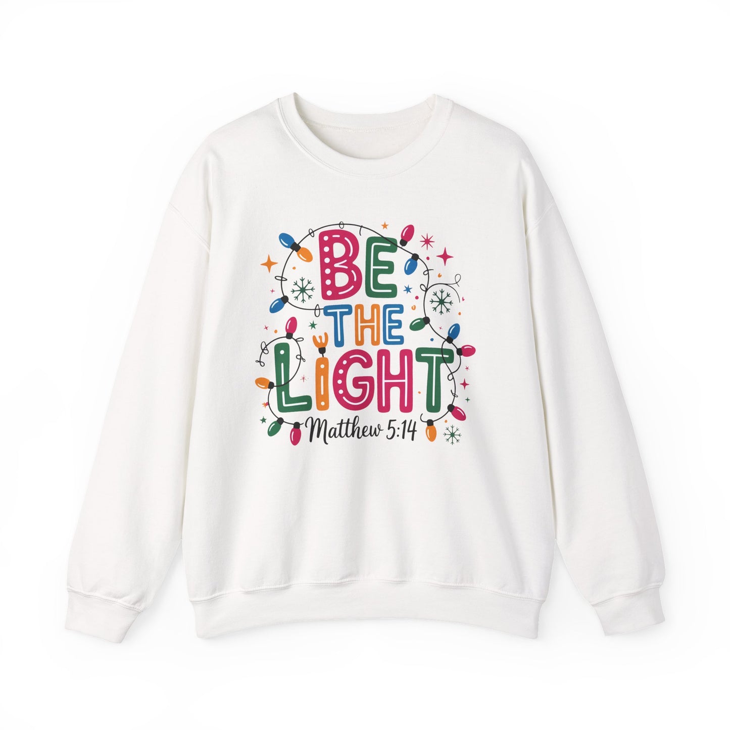✨🕯️ Be The Light – Matthew 5:14 Sweatshirt 🌟🎄