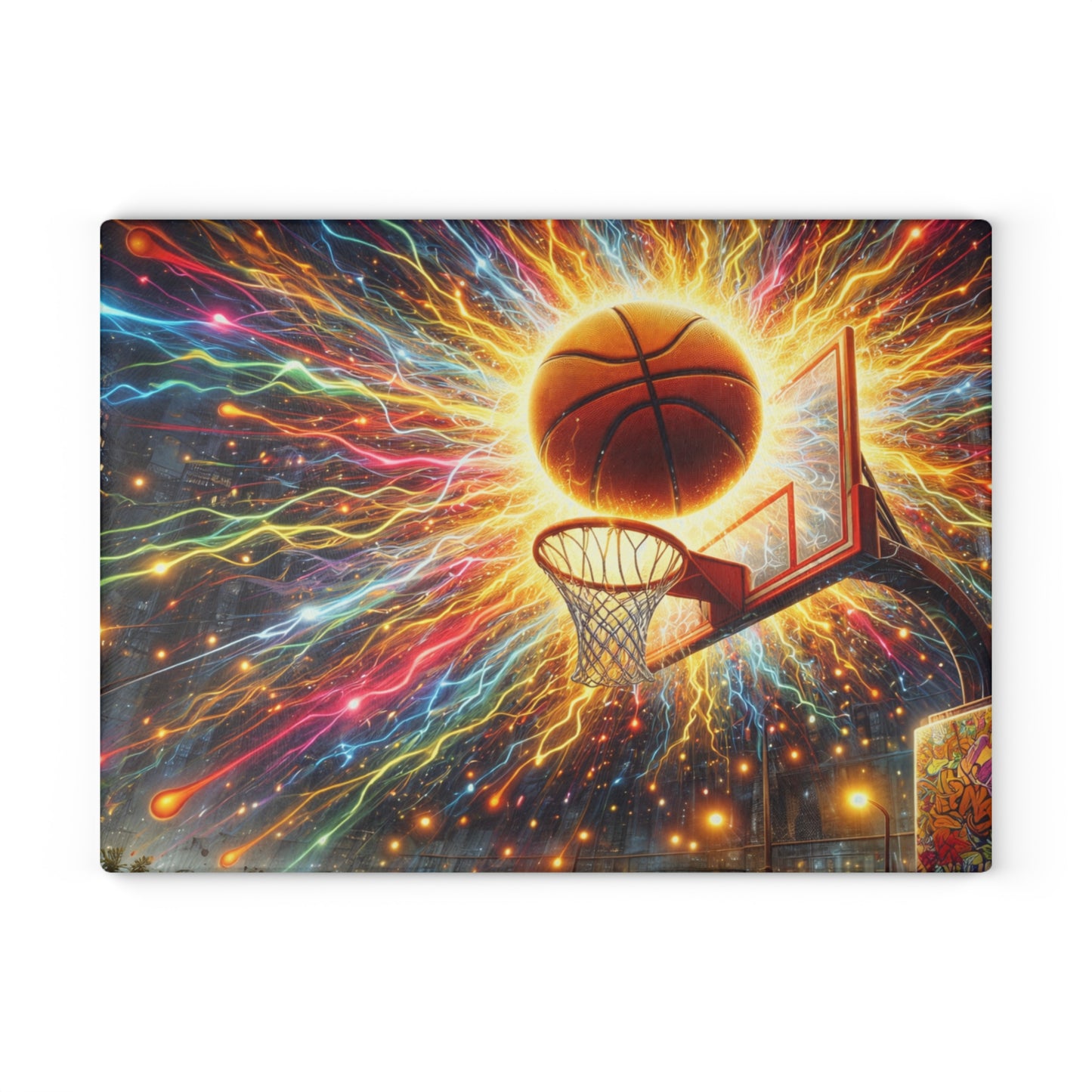 Basketball Explosion Cutting Board – Slam Dunk Style for Your Kitchen