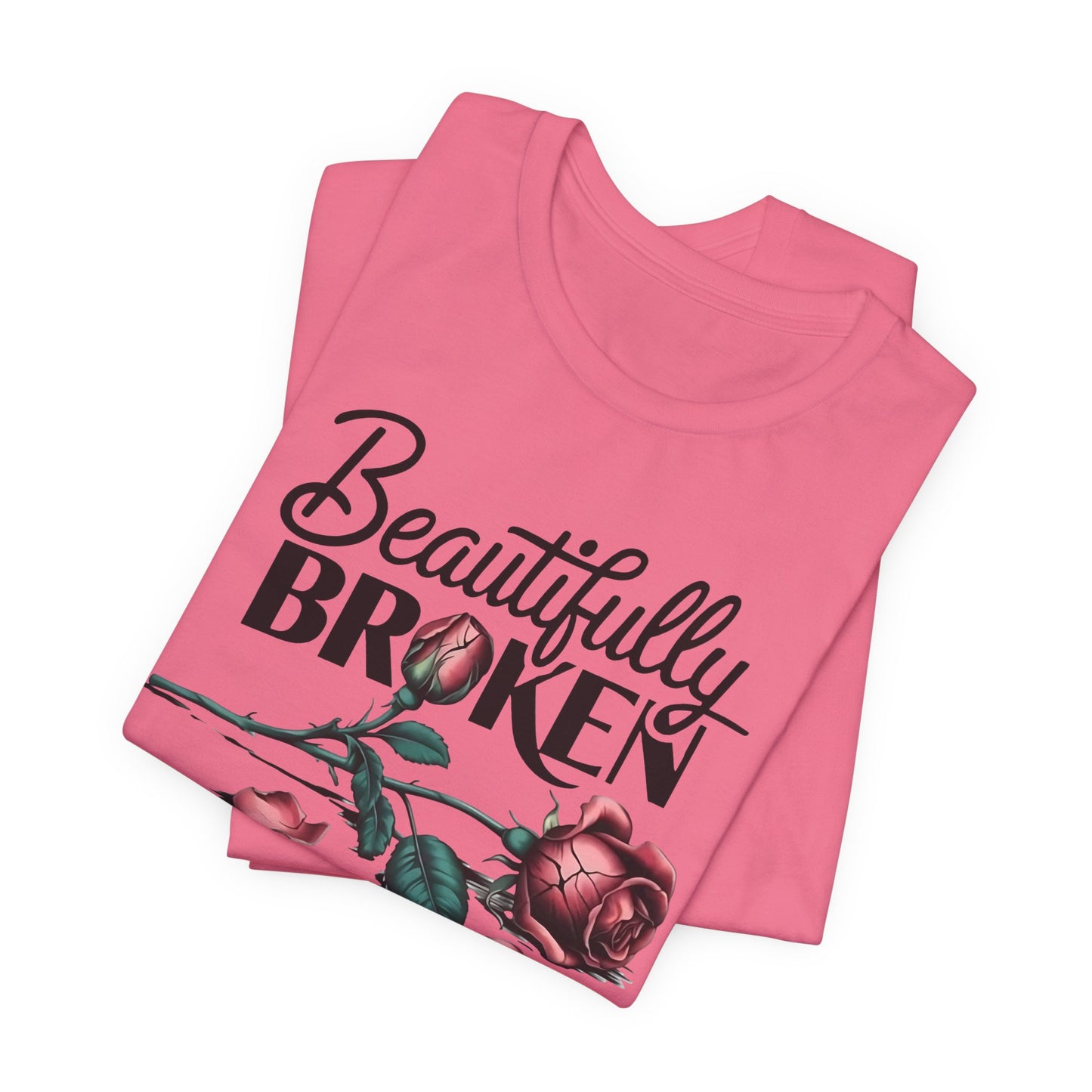 Camiseta Rosa “Beautifully Broken”: una camiseta empoderante con una elegancia suave