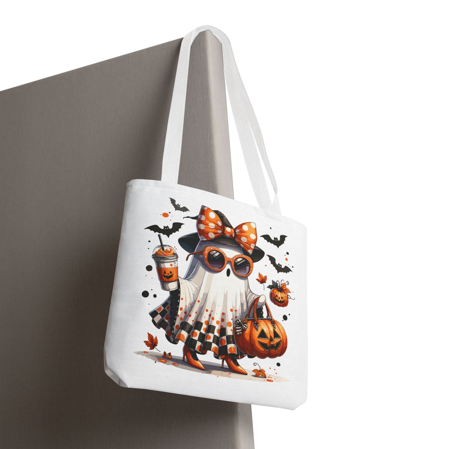 🧡 Chic Ghost Halloween Tote Bag – Sassy, Stylish & Spook-tacular 👻🎃
