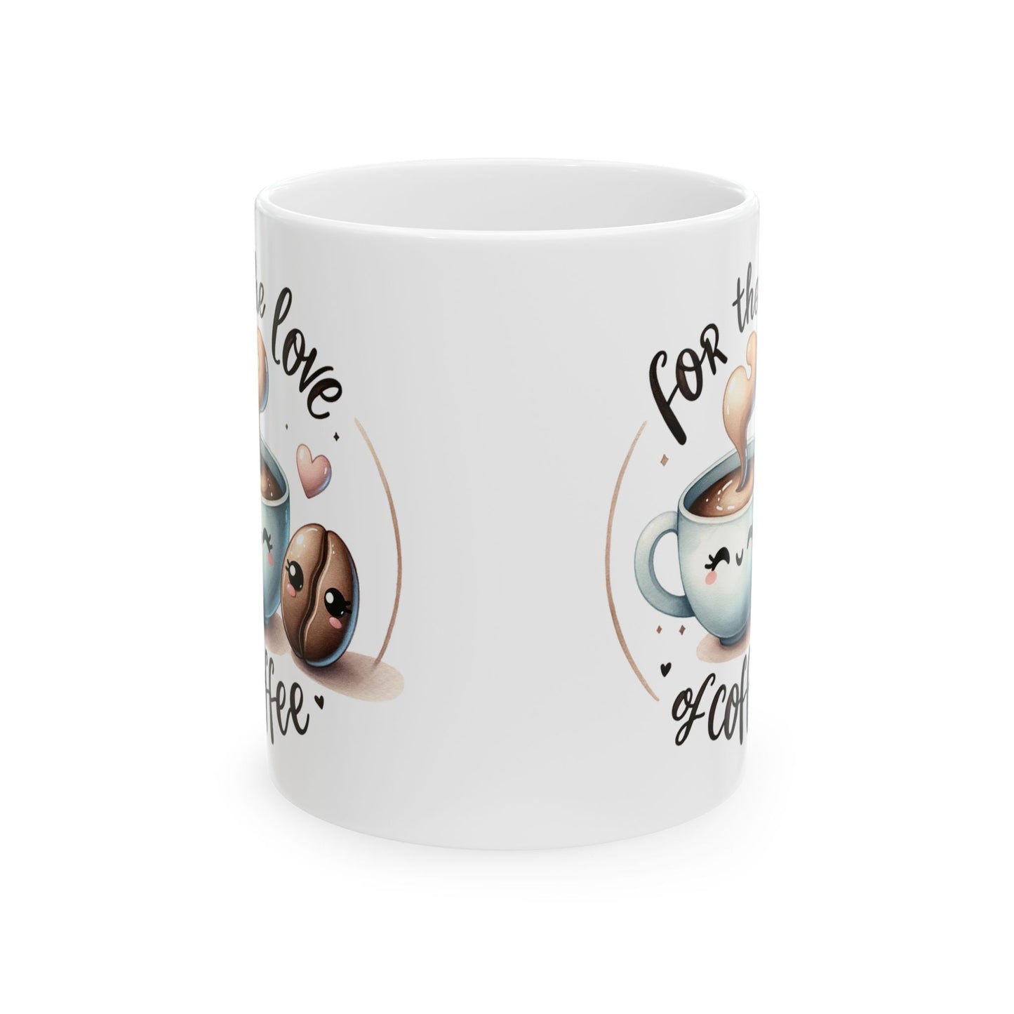 ☕ For the Love of Coffee – Cute Coffee Mug for Coffee Lovers ❤️