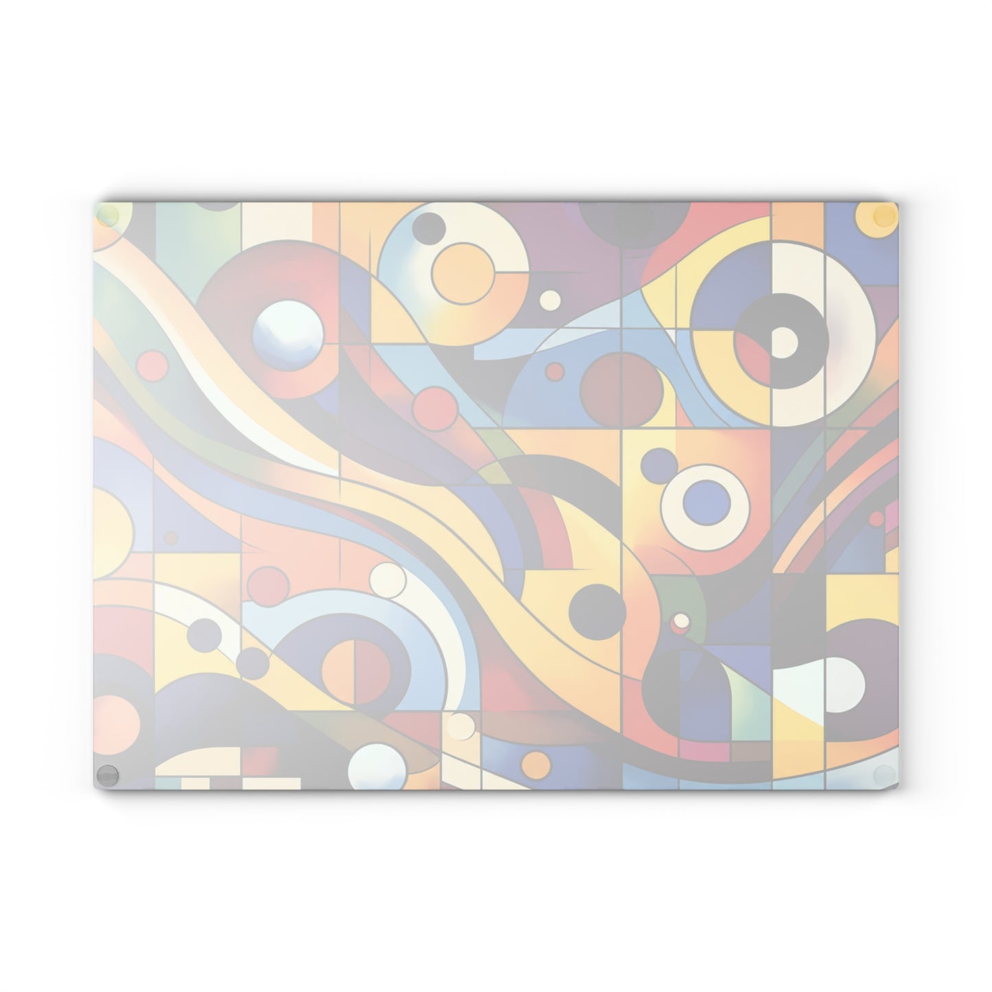 Modern Geometric Abstract Glass Cutting Board