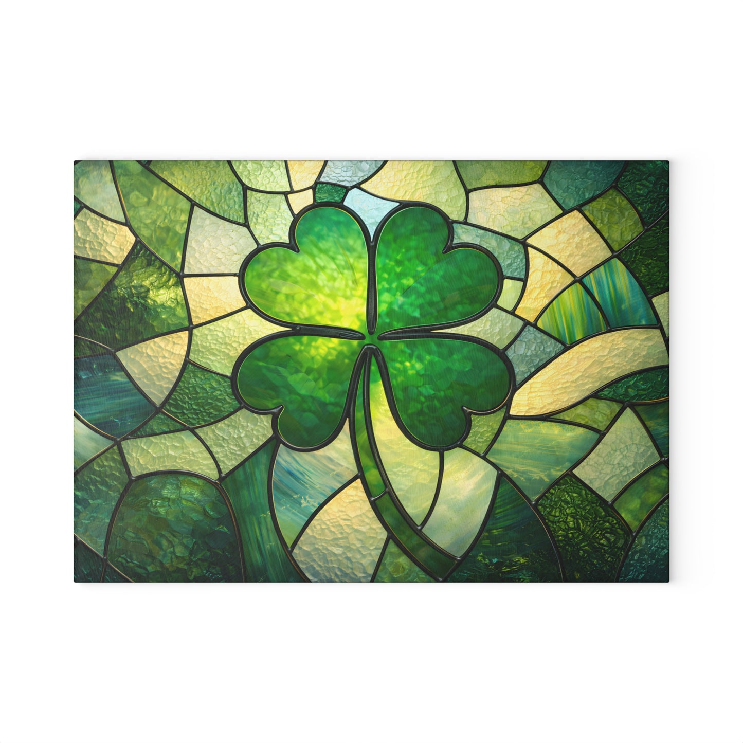 Emerald Valley Rainbow Glass Cutting Board – St. Patrick’s Day Kitchen Décor