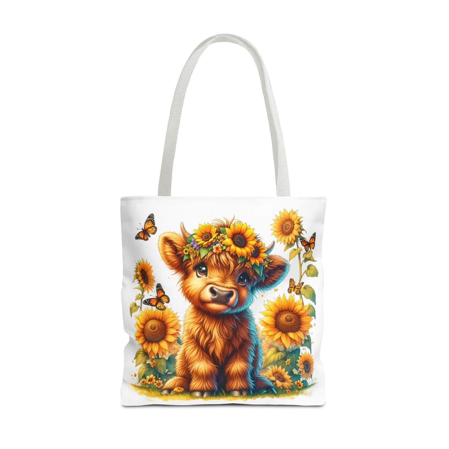 Bolsa de mano de vaca de las Tierras Altas: estética rústica de granja, bolsa de compras reutilizable con un toque rústico y chic, regalo inspirado en la naturaleza para amantes de los animales.