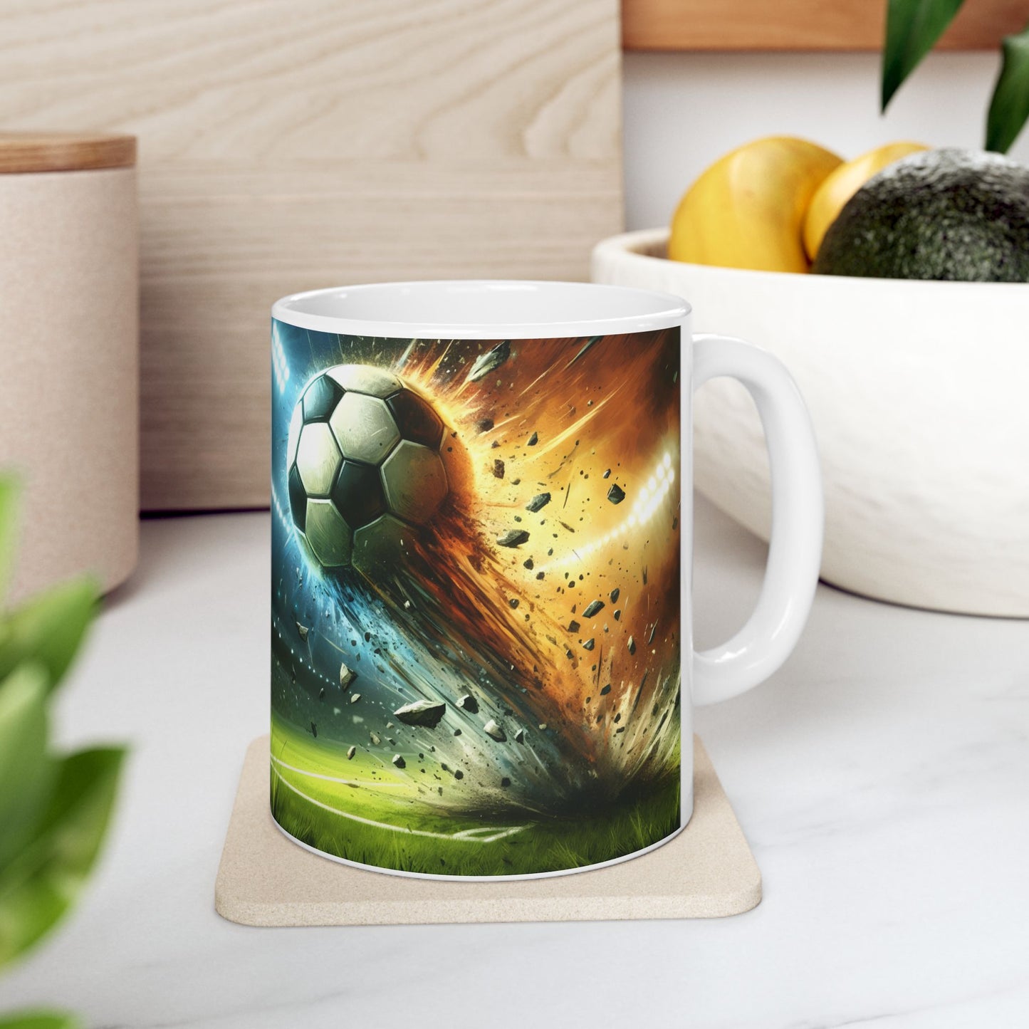 ⚽🔥 Explosive Soccer Mug – Customizable Sports Coffee Cup ✨☕