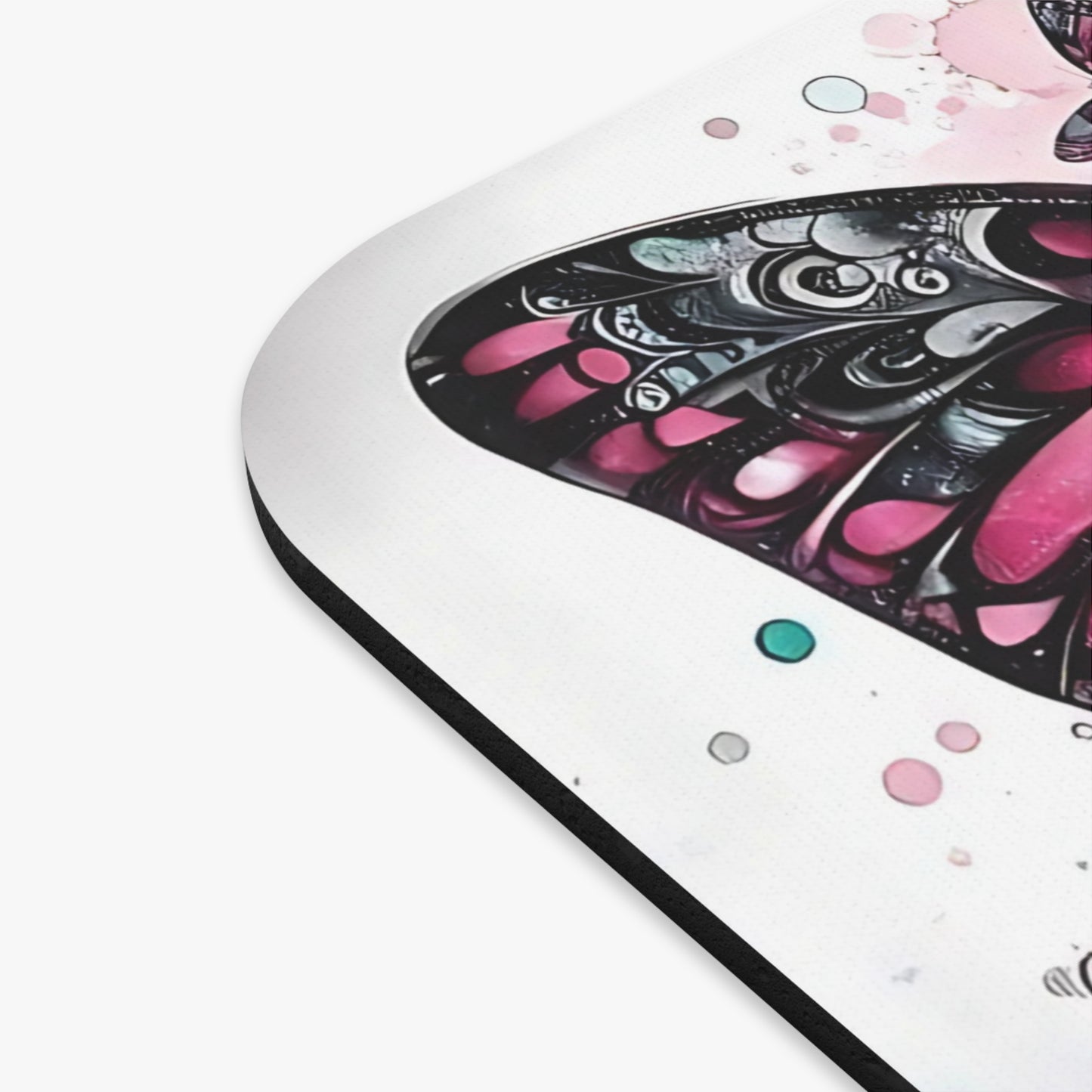 🖱️🦋 Stronger Than The Storm Butterfly Mouse Pad – Inspirational Floral Desk Art