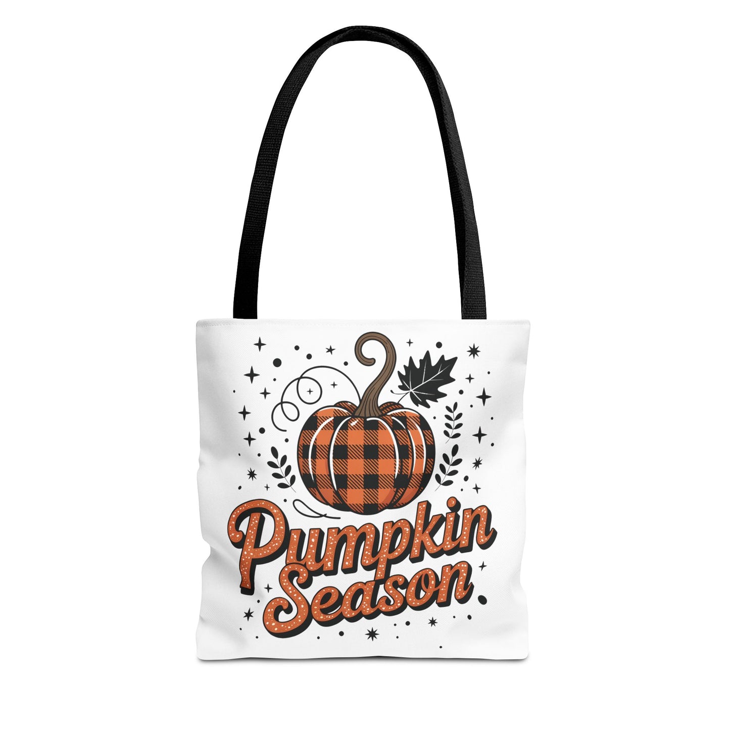 🎃 Pumpkin Season Tote Bag – Fall Buffalo Plaid Style for Autumn Lovers 🍂