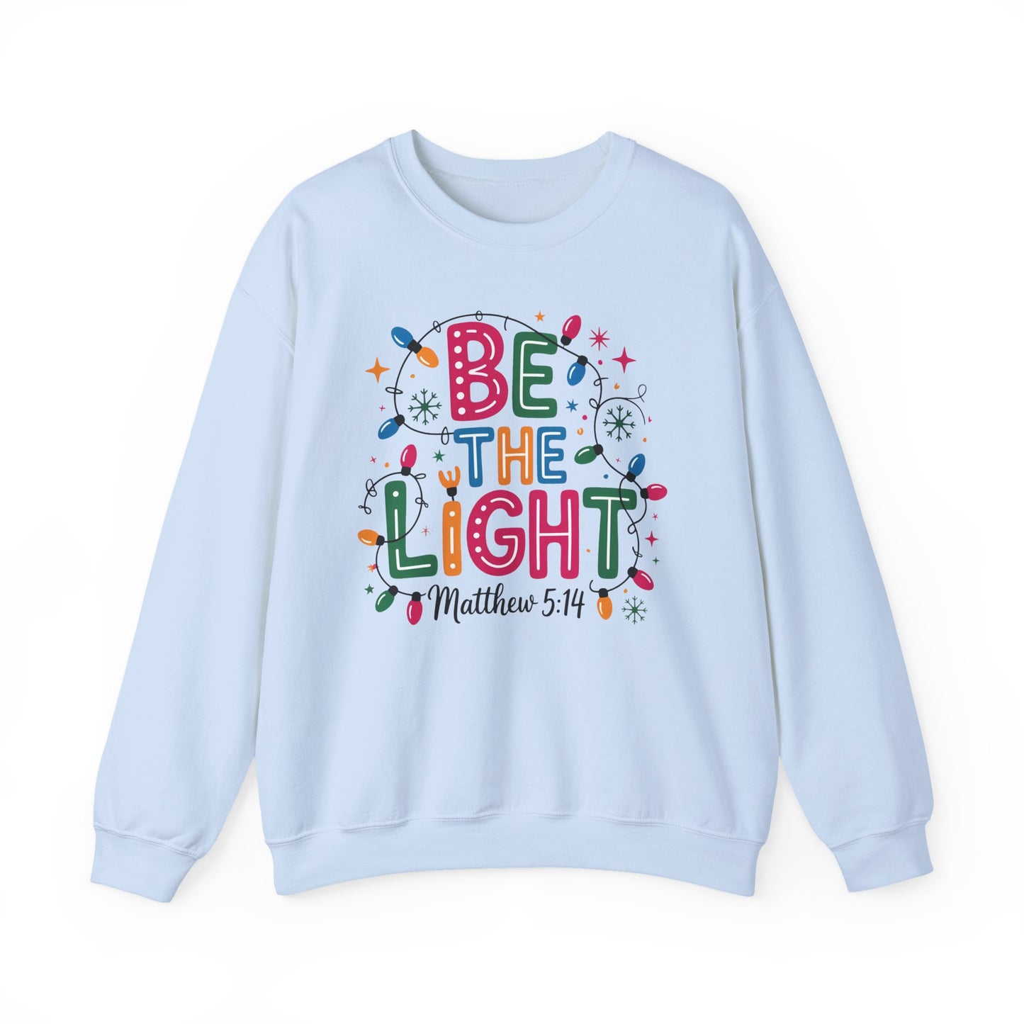 ✨🕯️ Be The Light – Matthew 5:14 Sweatshirt 🌟🎄