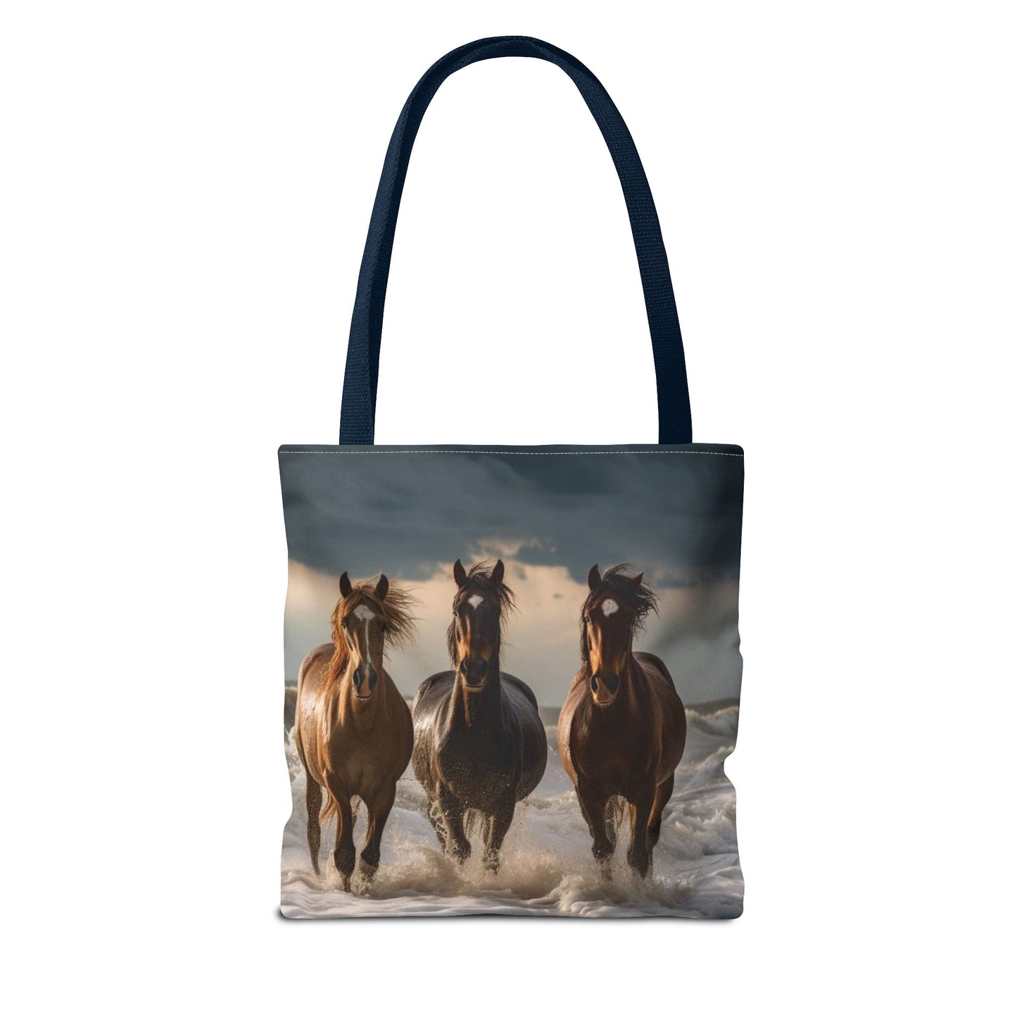 Bolsa de mano Caballos salvajes al anochecer: un bolso de mano atrevido inspirado en la naturaleza para amantes de los caballos
