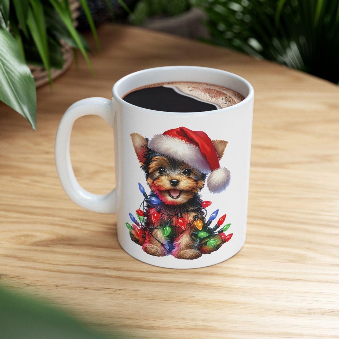 🎄 Yorkshire Terrier Christmas Mug – Holiday Cheer Wrapped in Puppy Cuteness 🎅