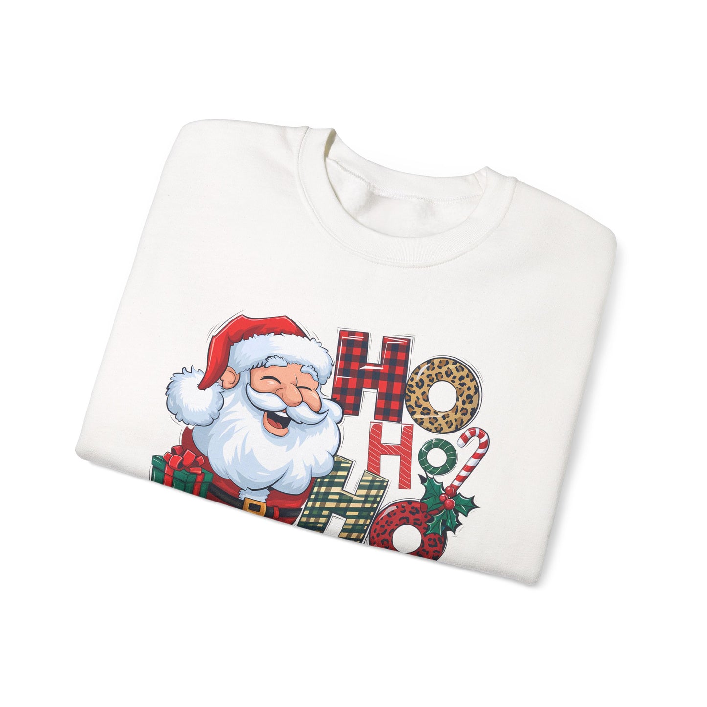 🎅✨ HO HO HO Santa Sweatshirt – Classic Holiday Cheer 🎄🎁